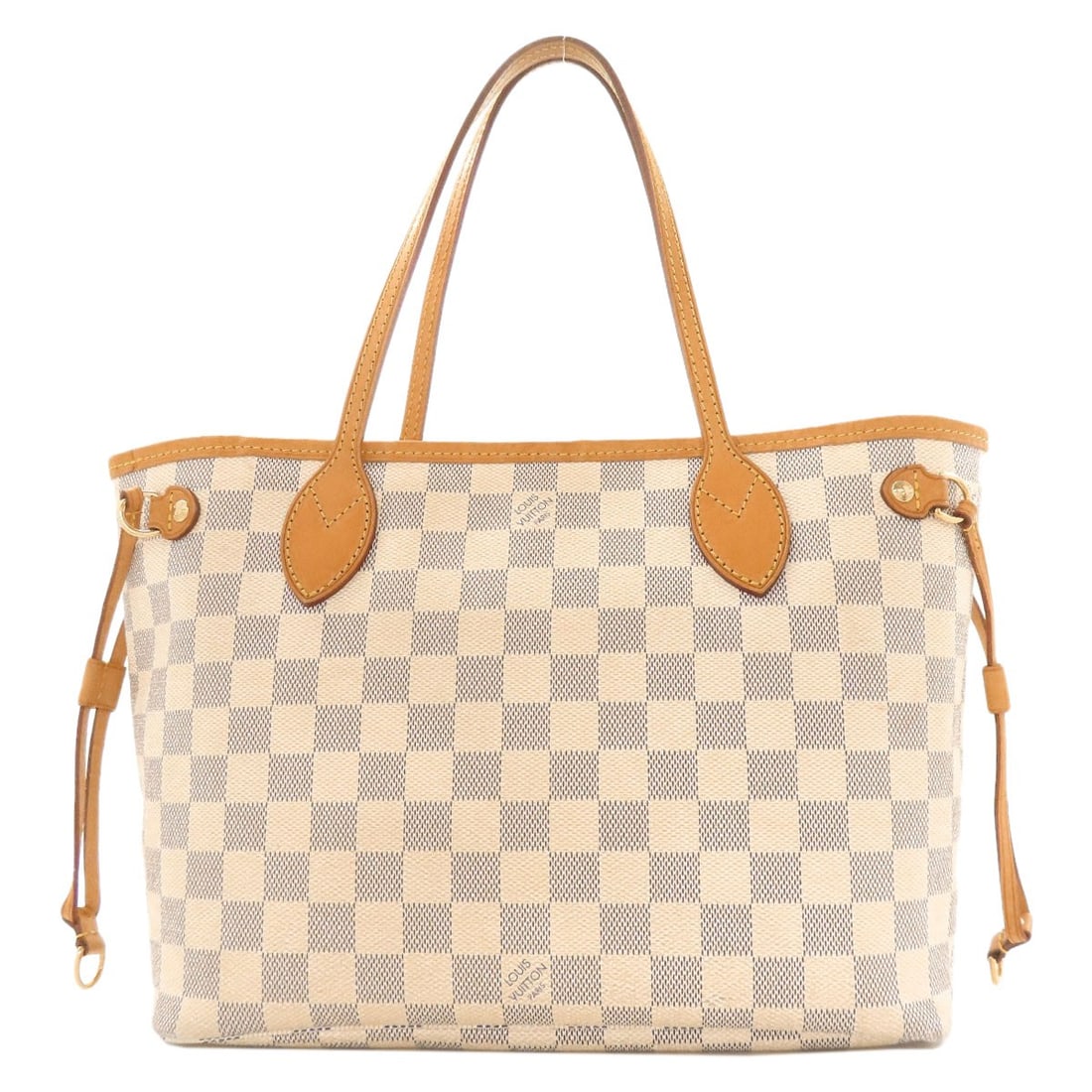 Canvas Damier Tote Bag Neverfull Old Pm Vuitton Louis N51110: Canvas Damier Tote Bag Neverfull Old Pm Vuitton Louis N51110 White Damier canvas tote bag from LOUIS VUITTON, featuring a classic design with a timeless white exterior. This iconic bag is made from hi