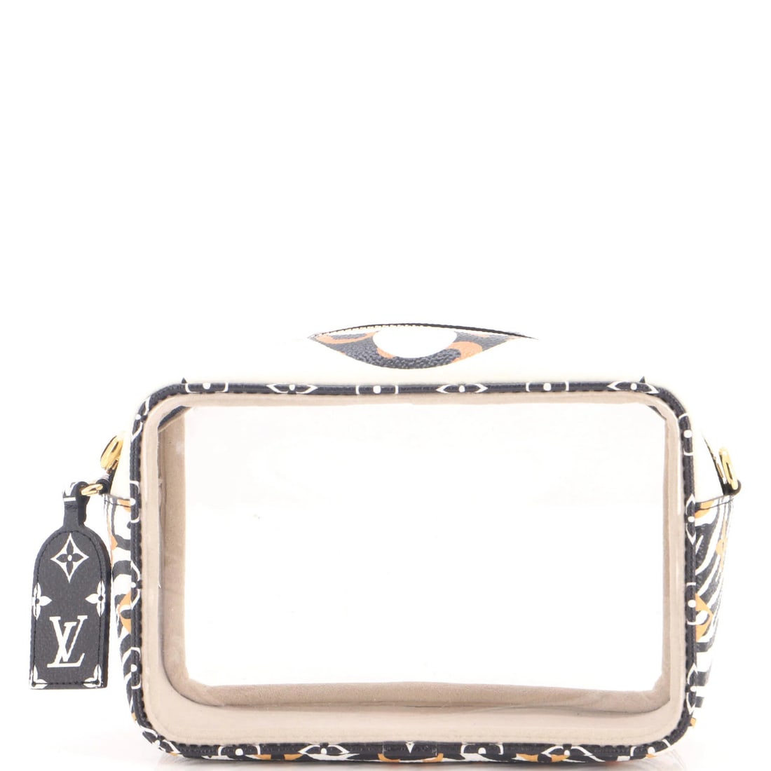Monogram Giant Limited Jungle Beach Pouch Vuitton Louis: Monogram Giant Limited Jungle Beach Pouch Vuitton Louis The Louis Vuitton Beach Pouch Limited Edition Jungle Monogram Giant features a neutral exterior with a unique giant monogram pattern, adding a