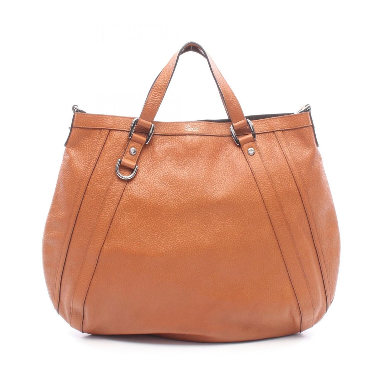 Handbag Leather Gucci: Handbag Leather Gucci Item Specifics: Brand: Gucci MPN: 268641 Type: Handbag Material: Leather Color: Brown Gender: Women Size (HxWxD): 35cm x 44cm x 3cm / 13.77'' x 17.32'' x 1.18'' Product