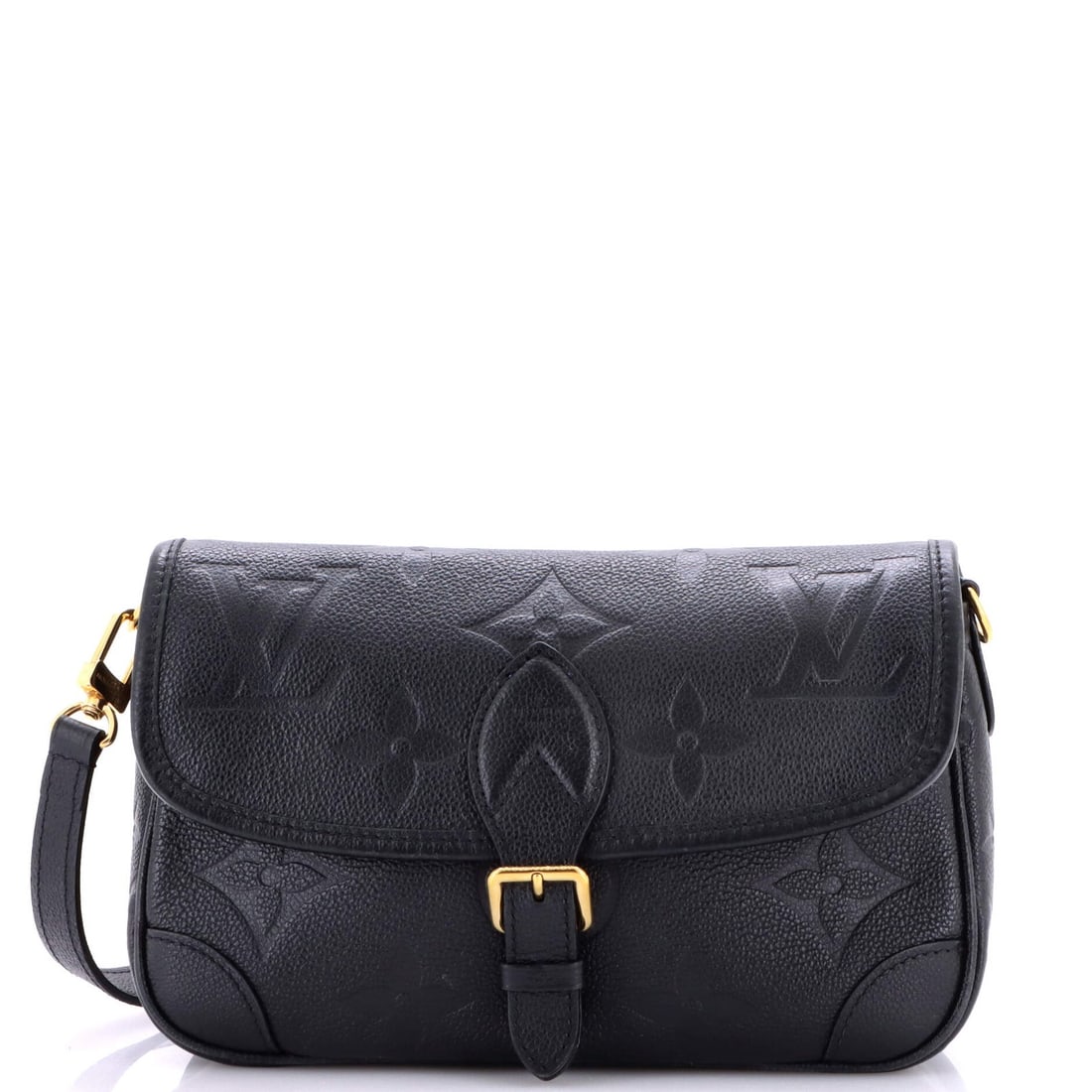 Giant Louis Vuitton Diane NM Monogram Handbag Empreinte: Giant Louis Vuitton Diane NM Monogram Handbag Empreinte This Giant Louis Vuitton Diane NM Monogram Handbag Empreinte boasts a striking black exterior with a subtle monogram pattern, crafted from high-