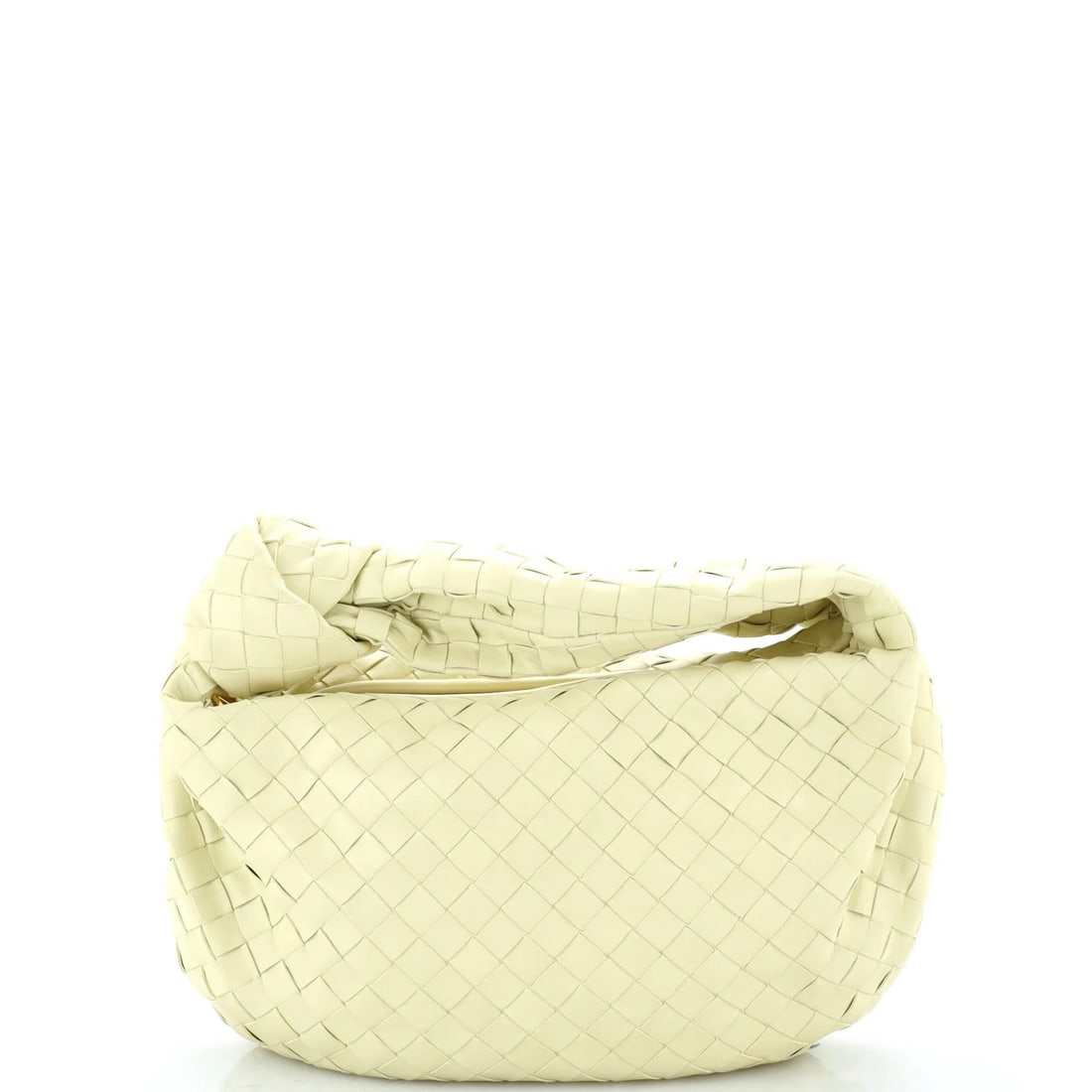 Hobo Nappa Intrecciato Teen BV Jodie Bottega: Hobo Nappa Intrecciato Teen BV Jodie Bottega Yellow Bottega Veneta Teen BV Jodie Hobo Intrecciato Nappa Leather Bag with Aged Gold Hardware. This excellent condition Hobo bag features a bright yellow