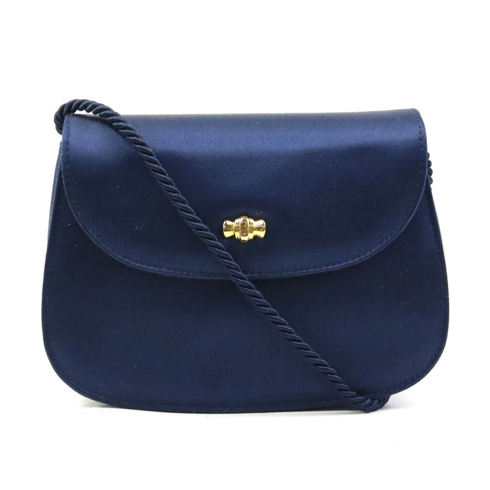 Satin Shoulder Bag Tiffany: Satin Shoulder Bag Tiffany Satin Shoulder Bag from Tiffany, Italy, boasts a sleek navy satin design with a sophisticated 13cm x 17cm x 5cm size. This elegant bag comes with a luxurious box and dust