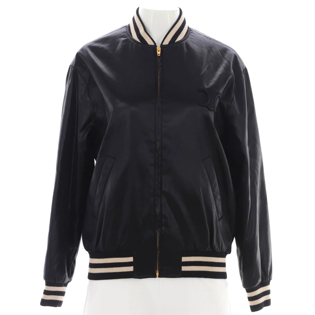 Women's Teddy Bomber Jacket Acetate Silk Celine (1 of 4)