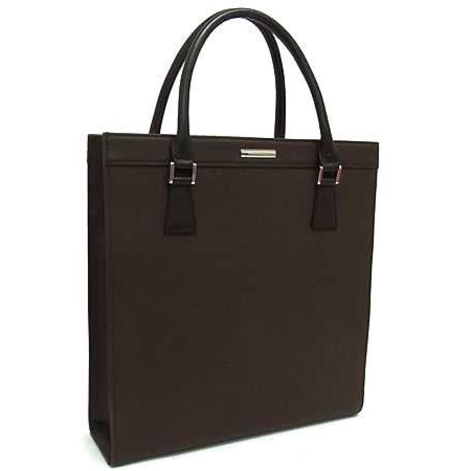 Handbag Burberry Leather Tote: Handbag Burberry Leather Tote Brown leather tote bag from Burberry, measuring 32cm x 30cm x 8.5cm. Made from high-quality leather, this classic tote features a timeless design. Item Specifics: Brand: