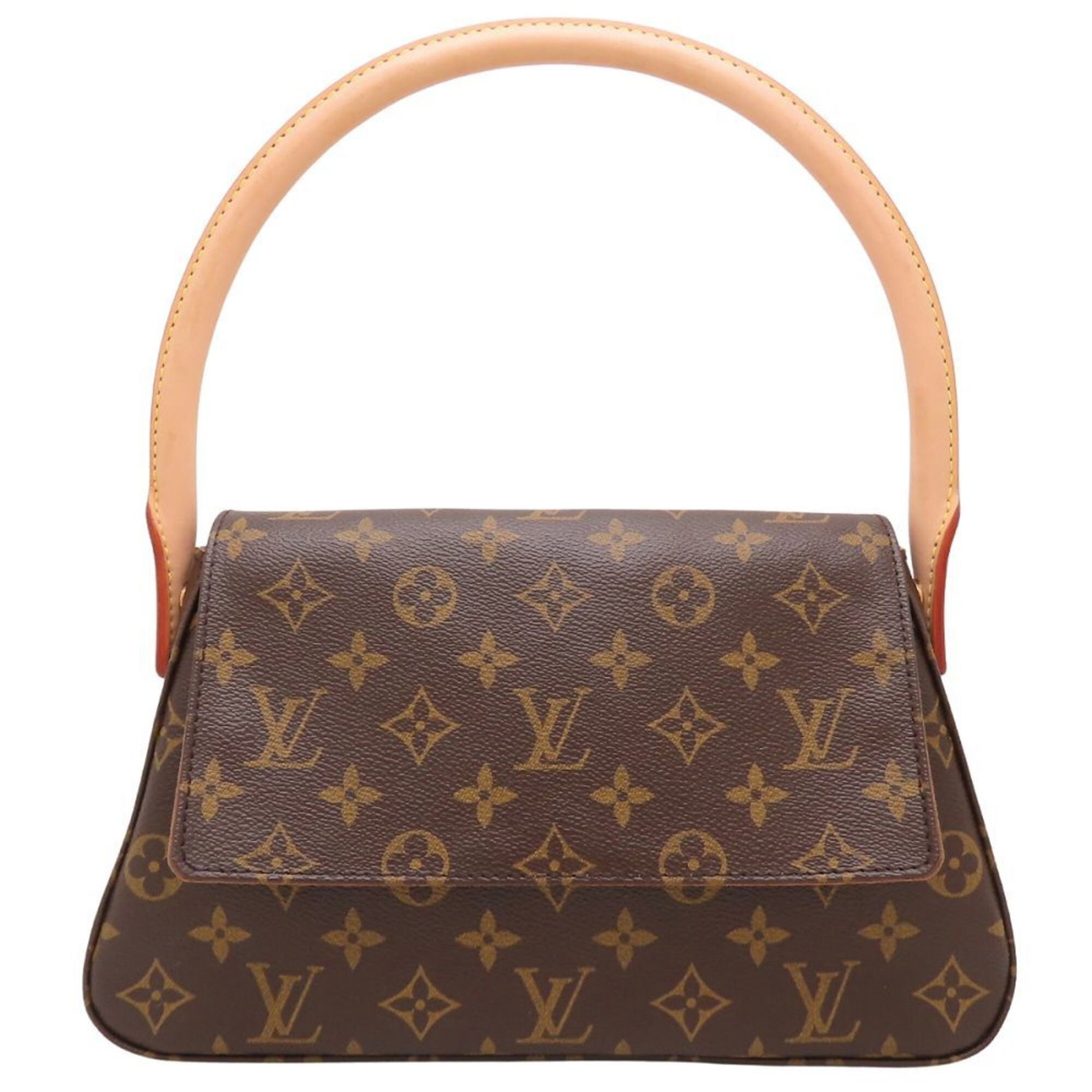 Louis Vuitton Monogram Handbag: Louis Vuitton Monogram Handbag Brown Louis Vuitton Monogram Handbag, 17cm x 28cm x 9cm, features the iconic monogram pattern and a magnet closure. This stylish handbag is made of high-quality