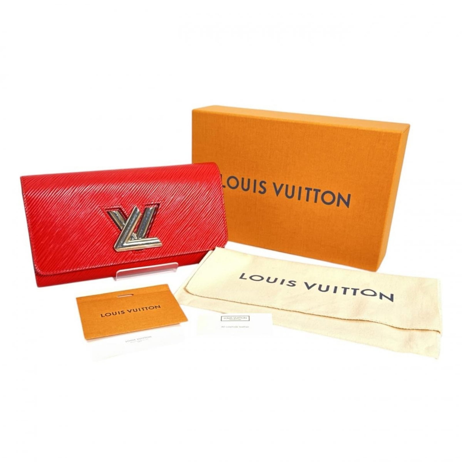 Louis Vuitton Long Wallet (Tri-Fold) Epi Leather: Louis Vuitton Long Wallet (Tri-Fold) Epi Leather Tri-fold Epi leather wallet from Louis Vuitton, available in Coquelicots red color, features a classic design with a sturdy 11cm x 19cm x 3cm size. Com