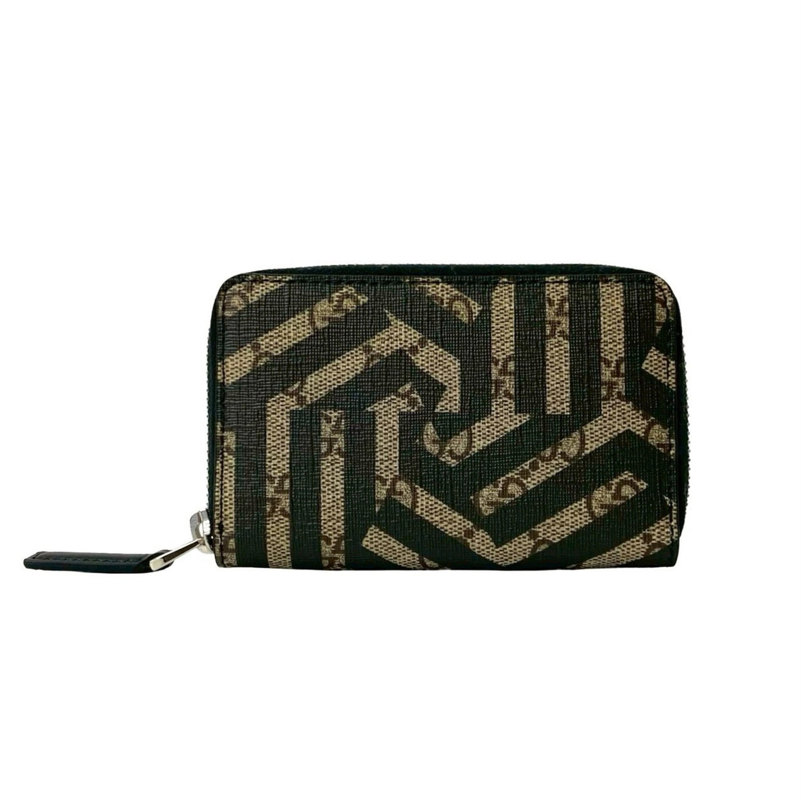 Gucci Coin Purse/ Coin Case Leather Pvc: Gucci Coin Purse/ Coin Case Leather Pvc Gucci Coin Purse/ Coin Case Leather Pvc is a sleek and stylish accessory made from high-quality leather and PVC materials, with a black finish. Measuring 7.5cm