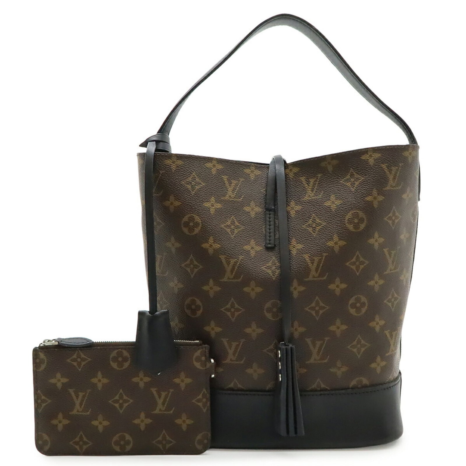 Shoulder Bag Monogram Vuitton Louis Pouch: Shoulder Bag Monogram Vuitton Louis Pouch The Louis Vuitton Shoulder Bag Monogram Pouch is a stylish and classic design, featuring the iconic monogram pattern in black and gold. This shoulder bag