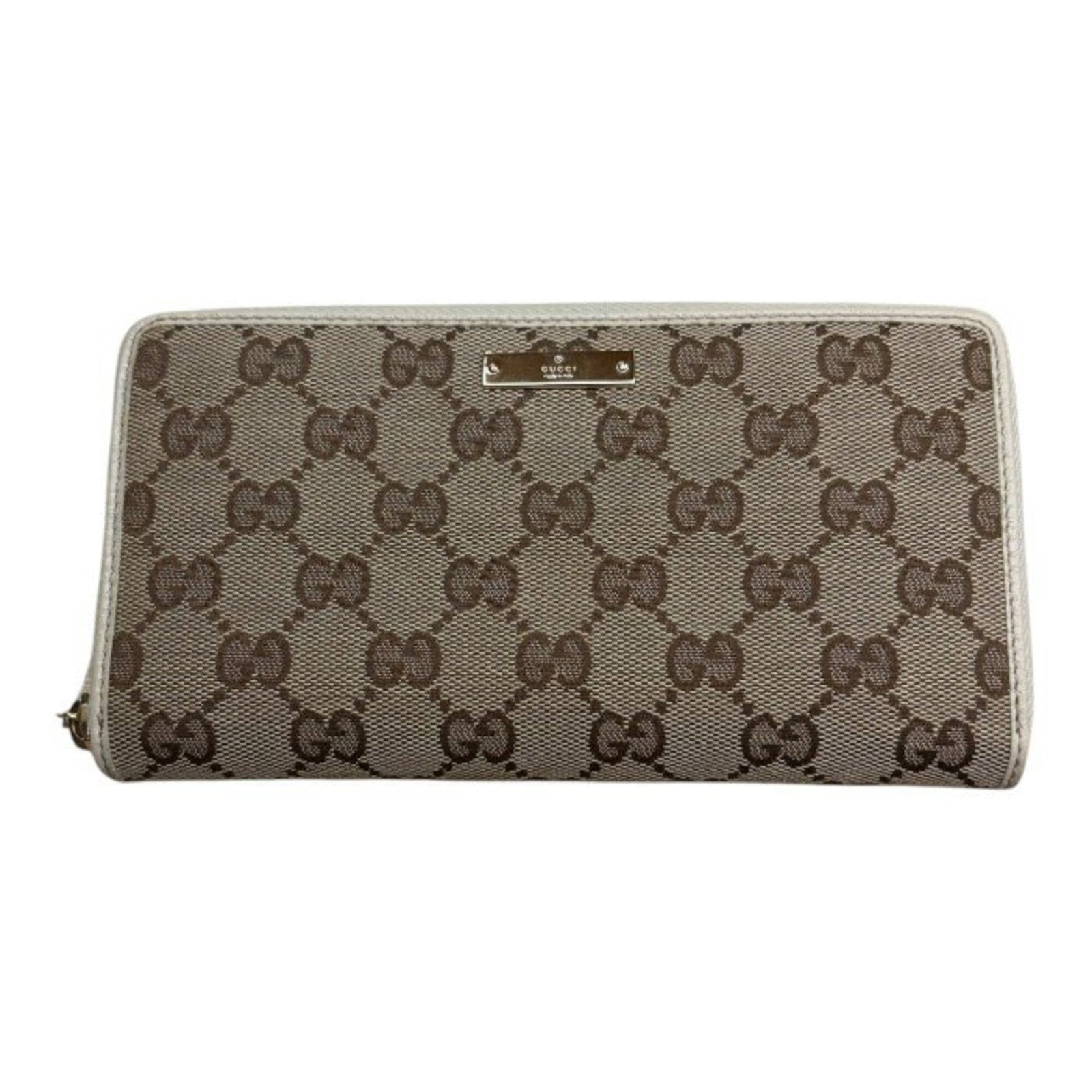 Canvas Leather Bi Fold Wallet Long Gucci: Canvas Leather Bi Fold Wallet Long Gucci Canvas Leather Bi Fold Wallet Long Gucci - A stylish and functional accessory, this long wallet features a canvas and leather construction, with a classic
