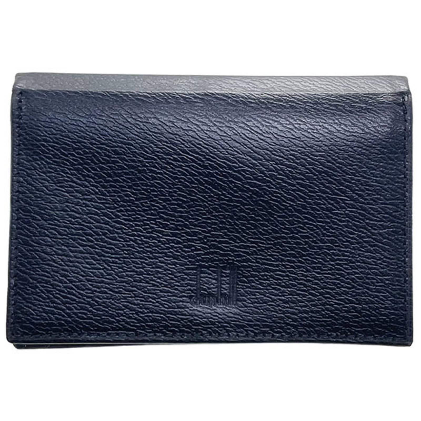 Dunhill Card Case Leather: Dunhill Card Case Leather The Dunhill Card Case Leather is a sleek and sophisticated accessory made from high-quality black leather. Measuring 7.5cm x 11cm x 1.5cm, it provides a convenient and stylis