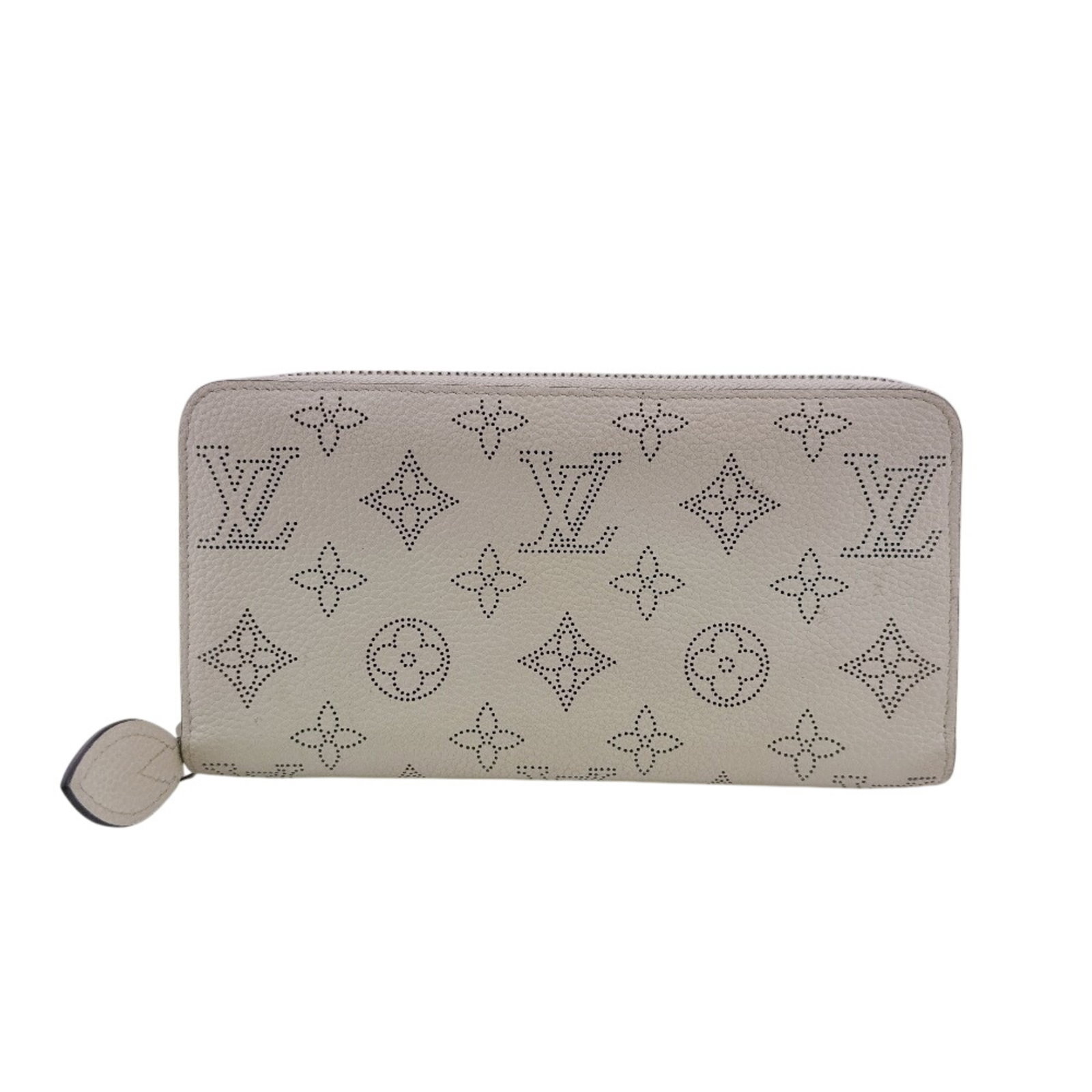 Leather Wallet Bi Fold Louis Vuitton: Leather Wallet Bi Fold Louis Vuitton White leather bi-fold wallet from Louis Vuitton's Mahina line, measuring 10.5cm x 19.5cm x 2.5cm. This classic design features a timeless combination of style and