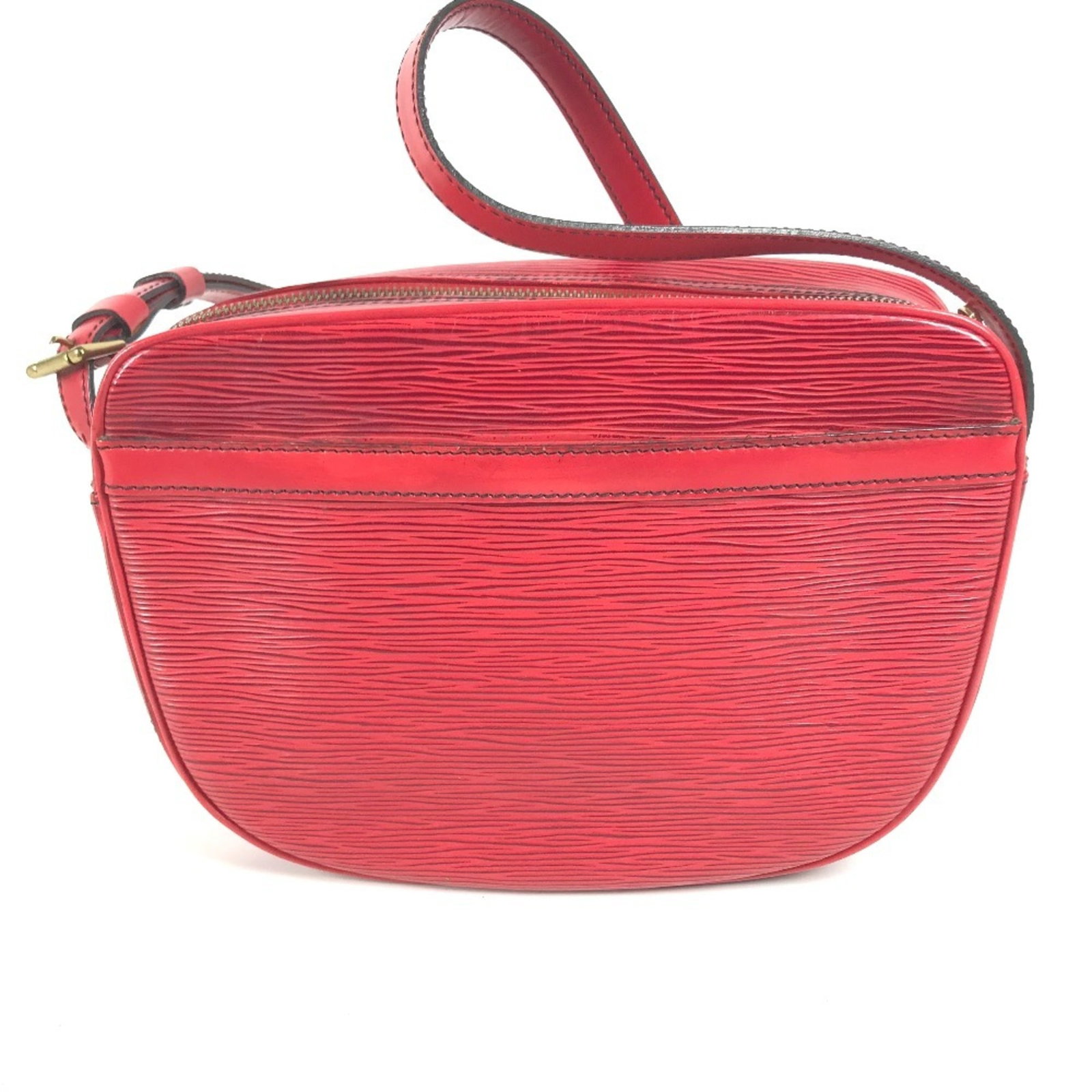 Louis Vuitton Pochette Shoulder Bag Epi Leather: Louis Vuitton Pochette Shoulder Bag Epi Leather Castilian red Epi leather wraps around the body of this Louis Vuitton Pochette Shoulder Bag, adding a pop of vibrant color to its classic design.