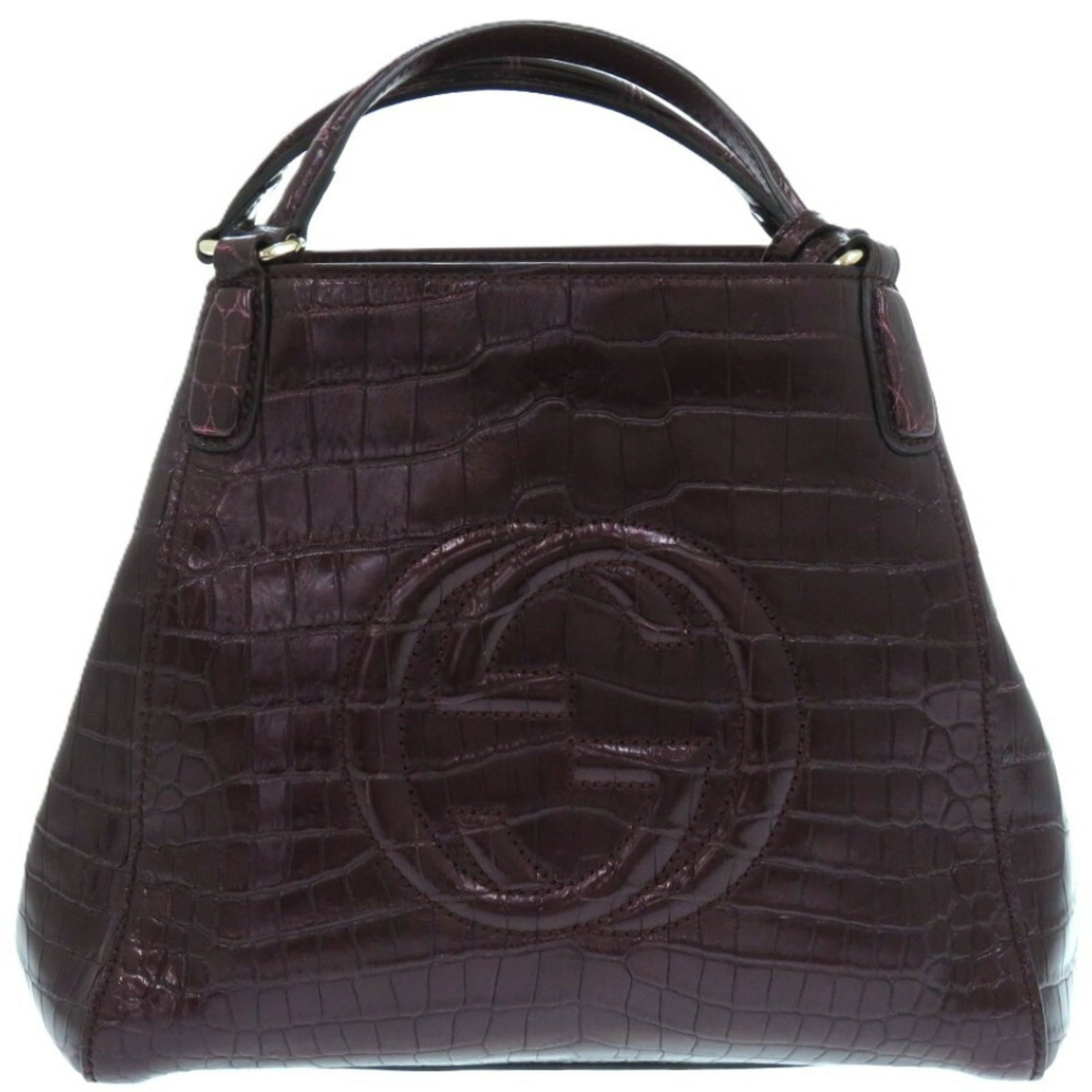 Gucci Tote Bag Leather: Gucci Tote Bag Leather Gucci Tote Bag Leather is a stylish and sophisticated tote bag made from high-quality leather. The bag features a rich purple color and a classic design, with a shoulder strap