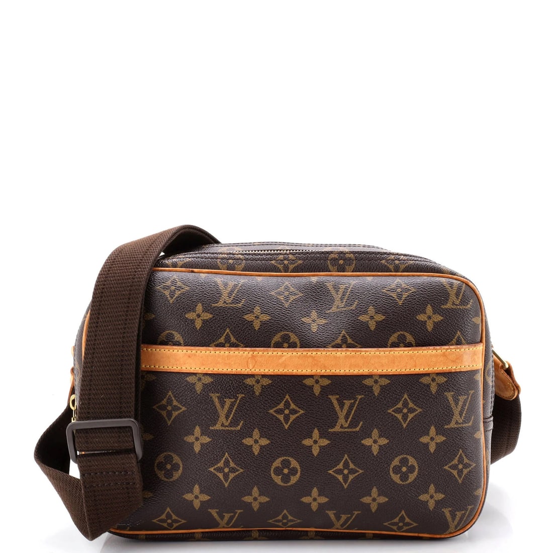 Canvas Monogram Bag Reporter Louis Vuitton PM: Canvas Monogram Bag Reporter Louis Vuitton PM Canvas Monogram Bag Reporter Louis Vuitton PM - A Timeless Brown Cross Body Bag. This Louis Vuitton PM Reporter bag features a classic brown canvas