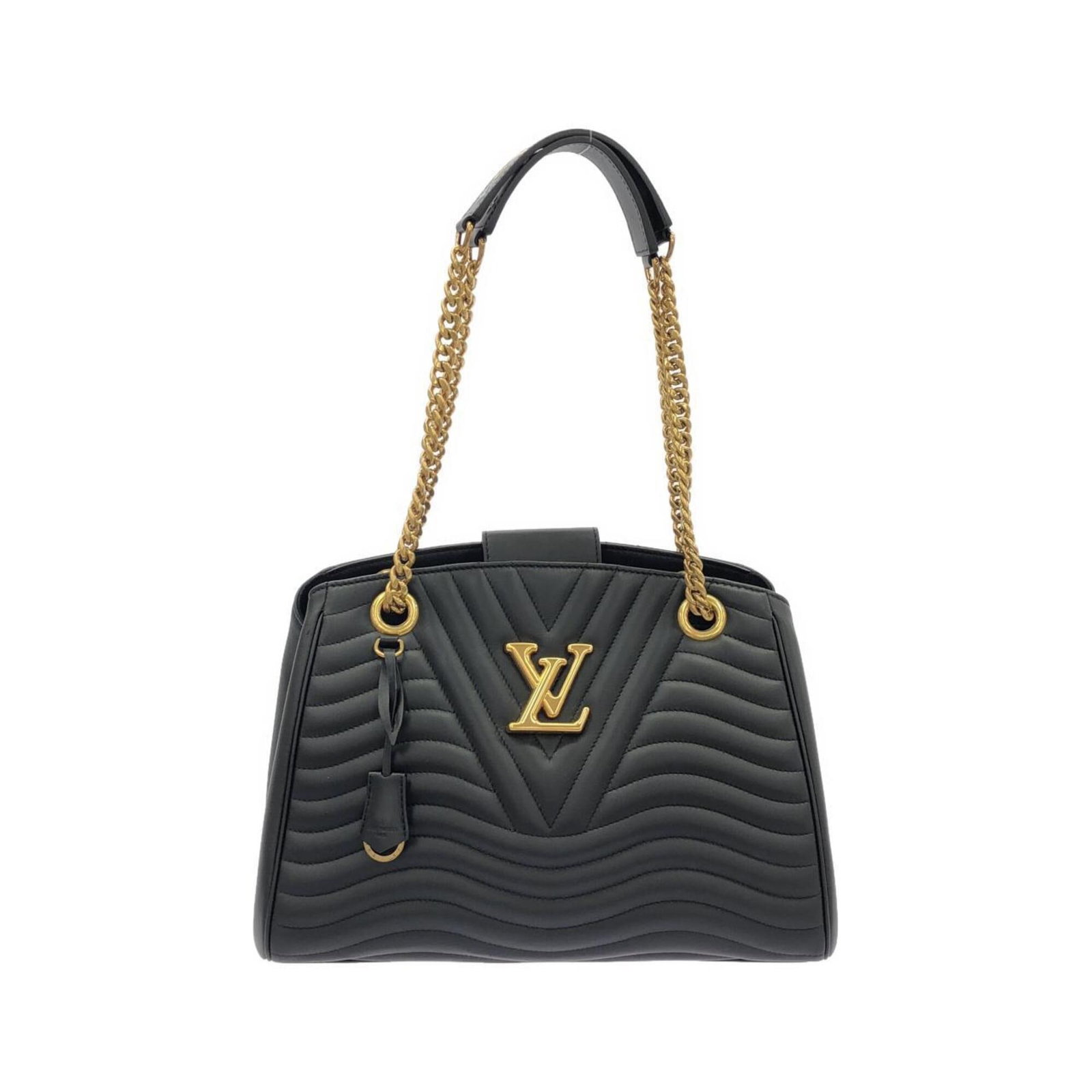 Shoulder Bag Leather Louis Vuitton: Shoulder Bag Leather Louis Vuitton Black Calf Leather Shoulder Bag with Gold Hardware, Made from High-Quality Leather. This classic Louis Vuitton design features a timeless black color and gold hardwa