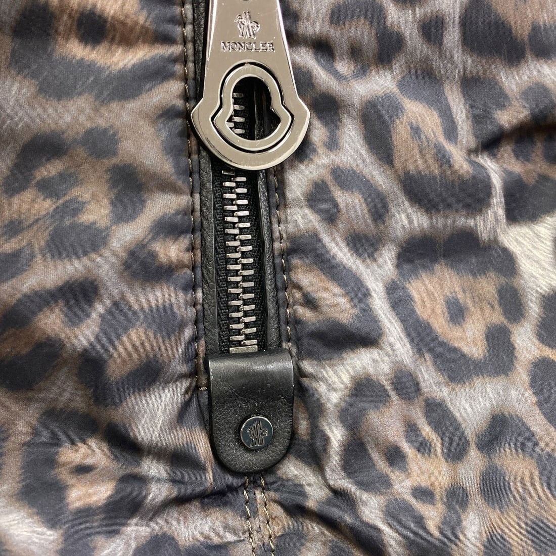 Moncler Leopard Pattern Nylon Handbag - 13