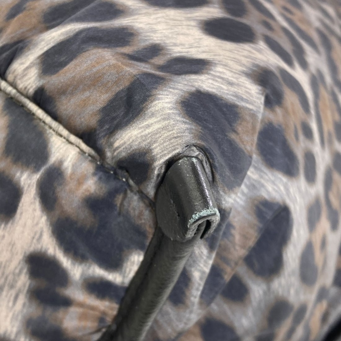 Moncler Leopard Pattern Nylon Handbag - 17