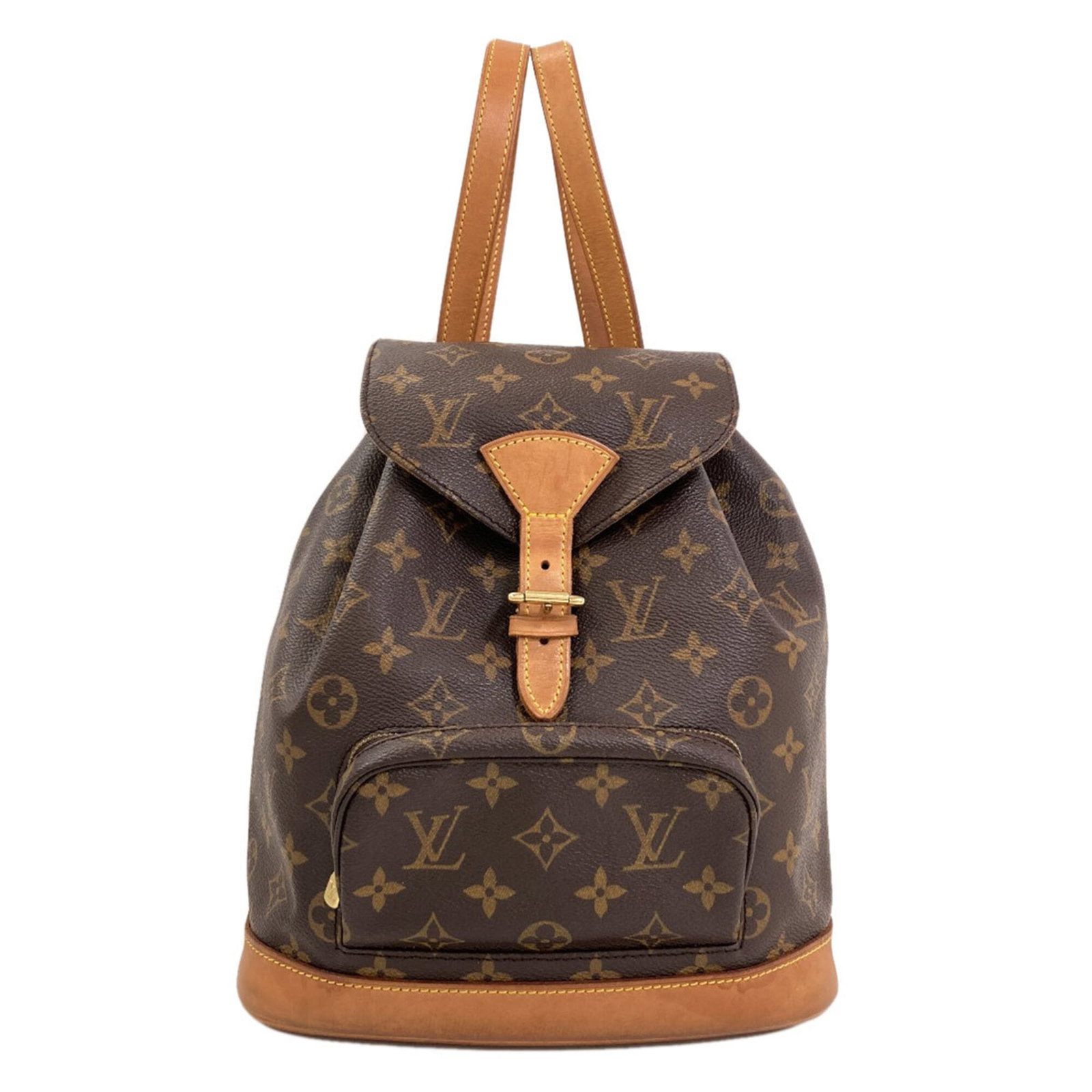 Vuitton Louis Monogram Backpack: Vuitton Louis Monogram Backpack Monogram pattern adorns this stylish Louis Vuitton backpack, adding a touch of classic elegance to any outfit. With its spacious interior and adjustable straps, this