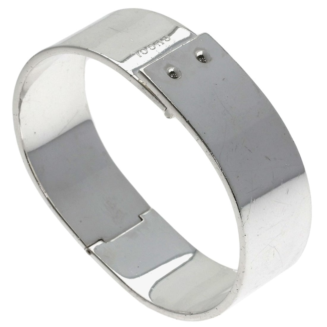 Gucci Logo Bangle Silver - 2