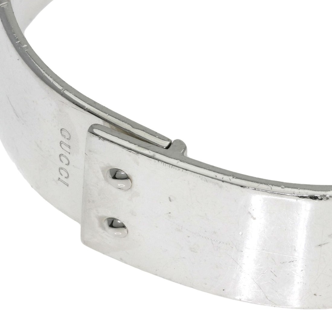 Gucci Logo Bangle Silver - 3