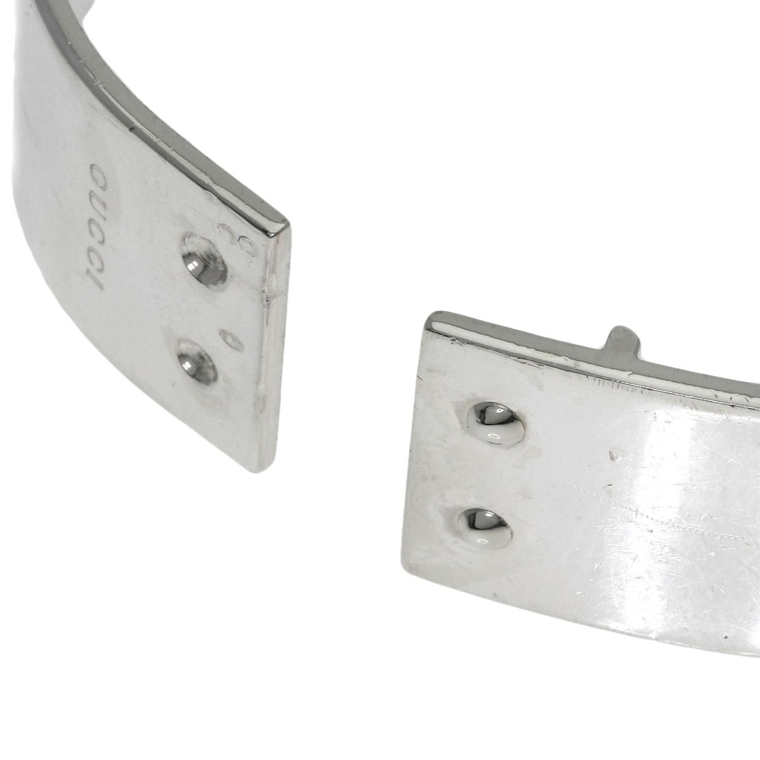 Gucci Logo Bangle Silver - 6
