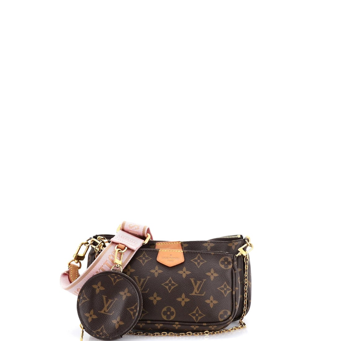 Louis Vuitton Monogram Canvas Pochette Multi Accessoires: Louis Vuitton Monogram Canvas Pochette Multi Accessoires The Louis Vuitton Monogram Canvas Pochette Multi Accessoires is a stylish cross body bag with a rich history. Measuring 10" in handle drop, 5" 