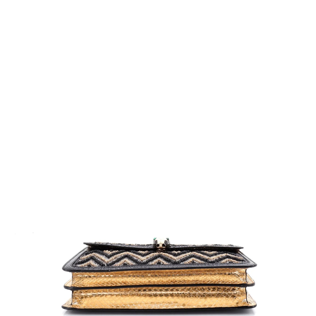 Bvlgari Serpenti Forever Shoulder Bag Embellished Python Embossed Leather Medium - 4
