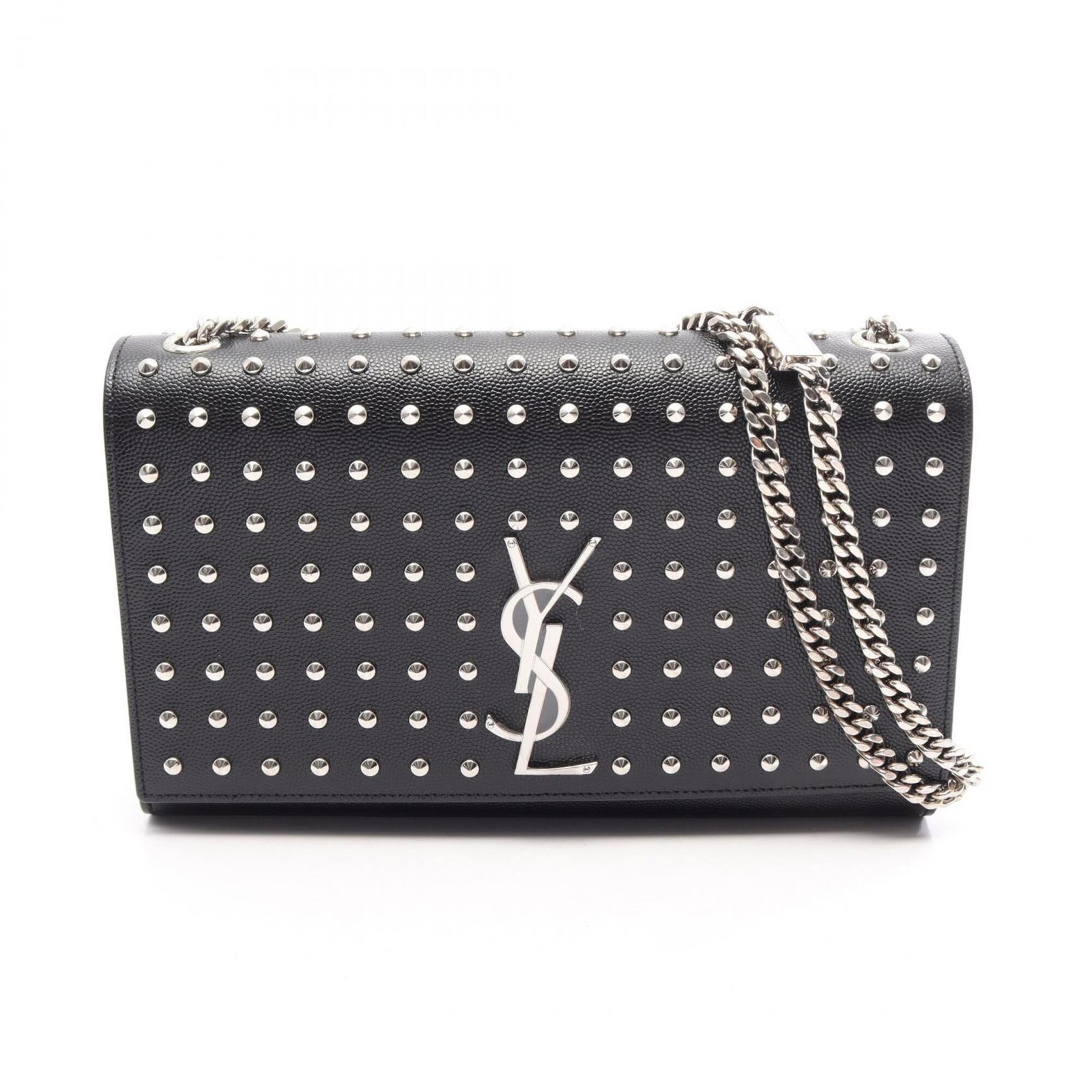 Leather Yves Saint Laurent Handbag Shoulder Bag: Leather Yves Saint Laurent Handbag Shoulder Bag Black leather shoulder bag from Yves Saint Laurent, measuring 15.5cm x 24cm x 5cm, with a classic design that exudes timeless elegance. This luxurious