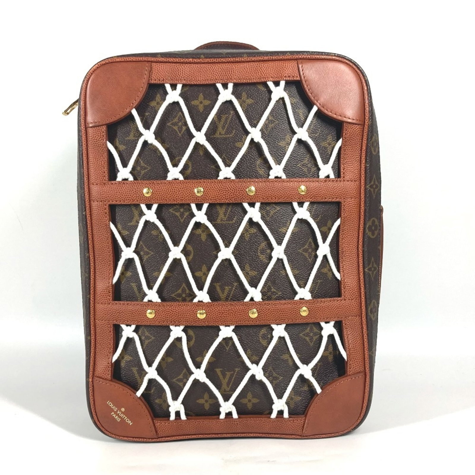 Vuitton Louis Monogram Backpack: Vuitton Louis Monogram Backpack Brown Monogram Louis Vuitton Backpack. Made from high-quality materials, this M45784 model features a classic monogram closure and an open outer pocket for added