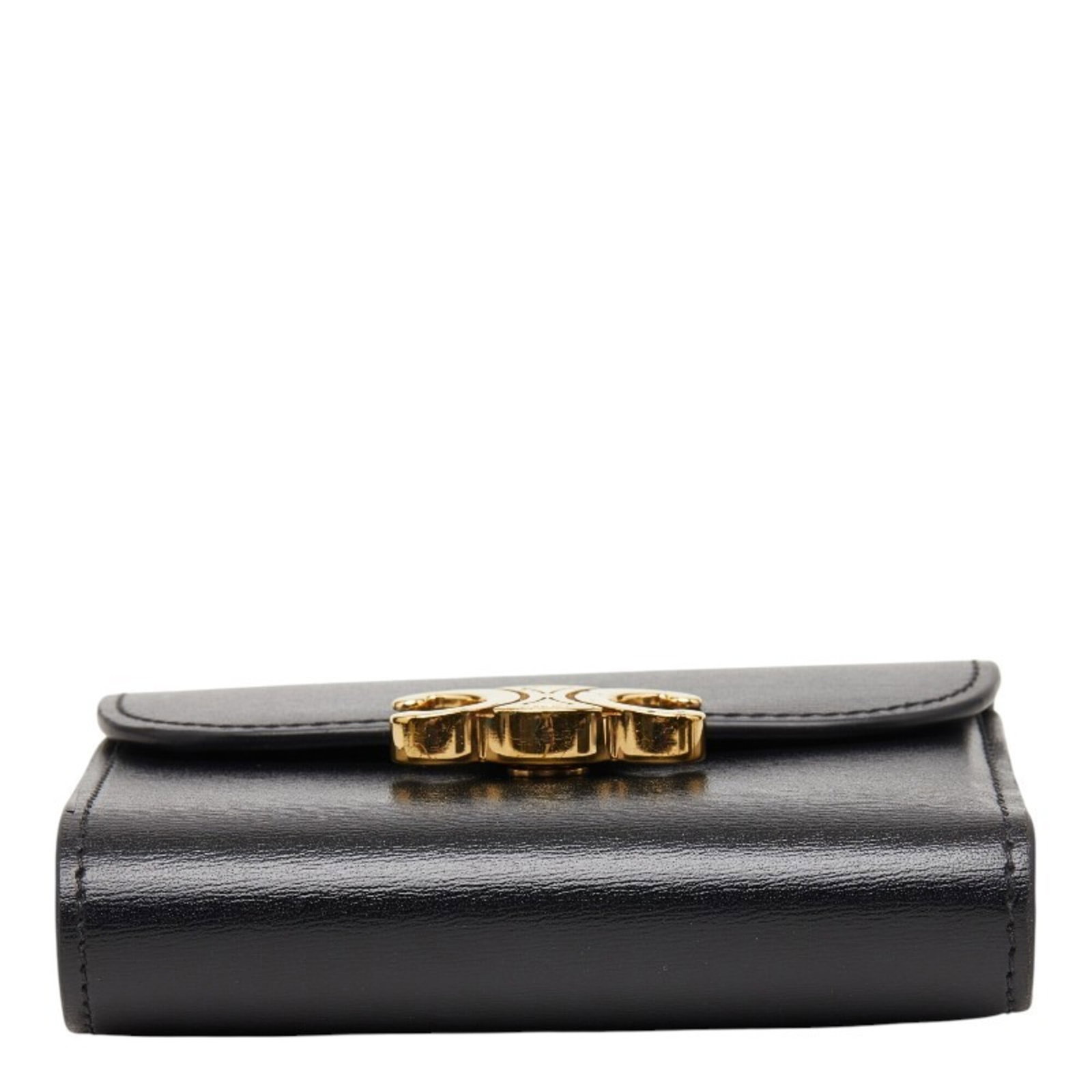Celine Leather Wallet Fold - 3