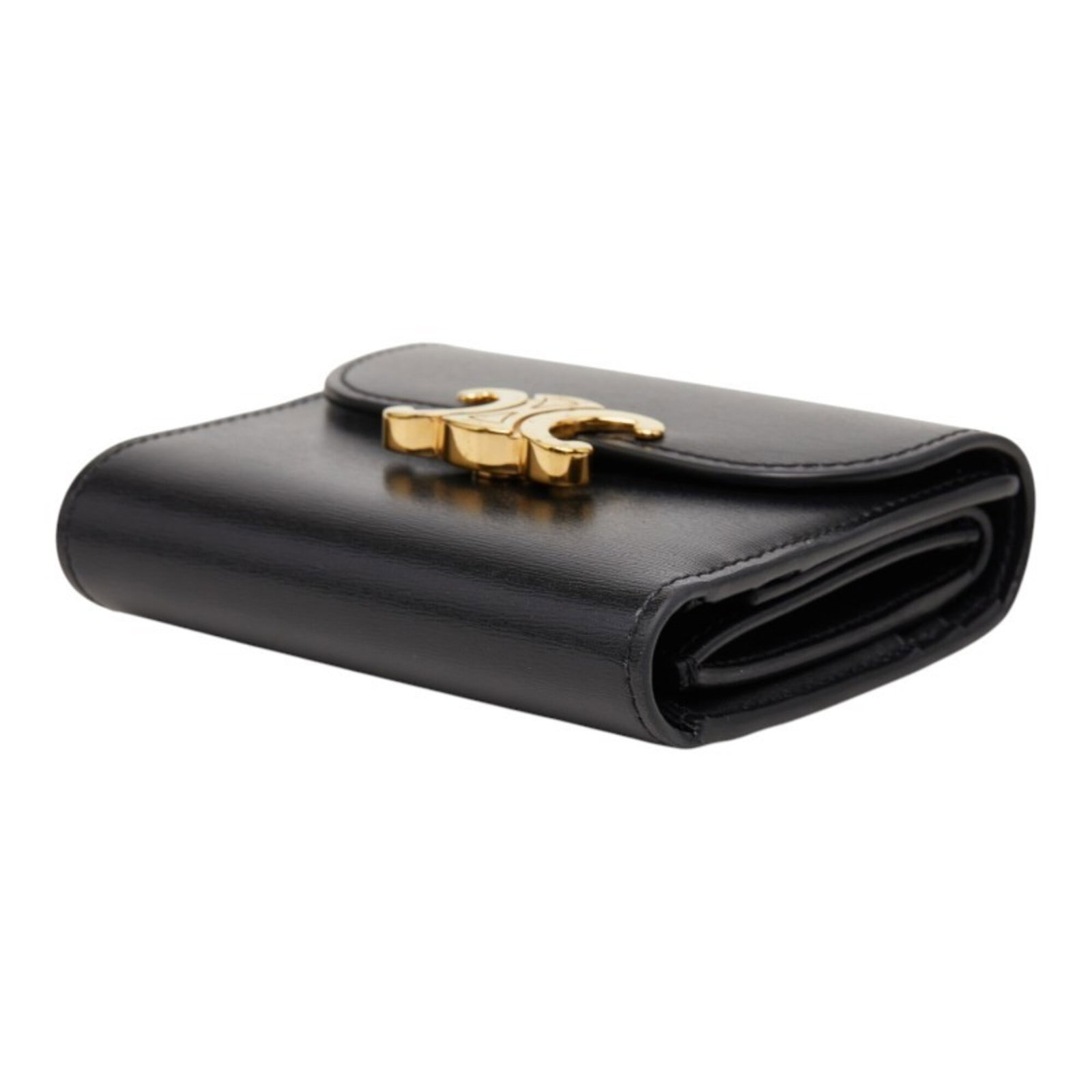 Celine Leather Wallet Fold - 4