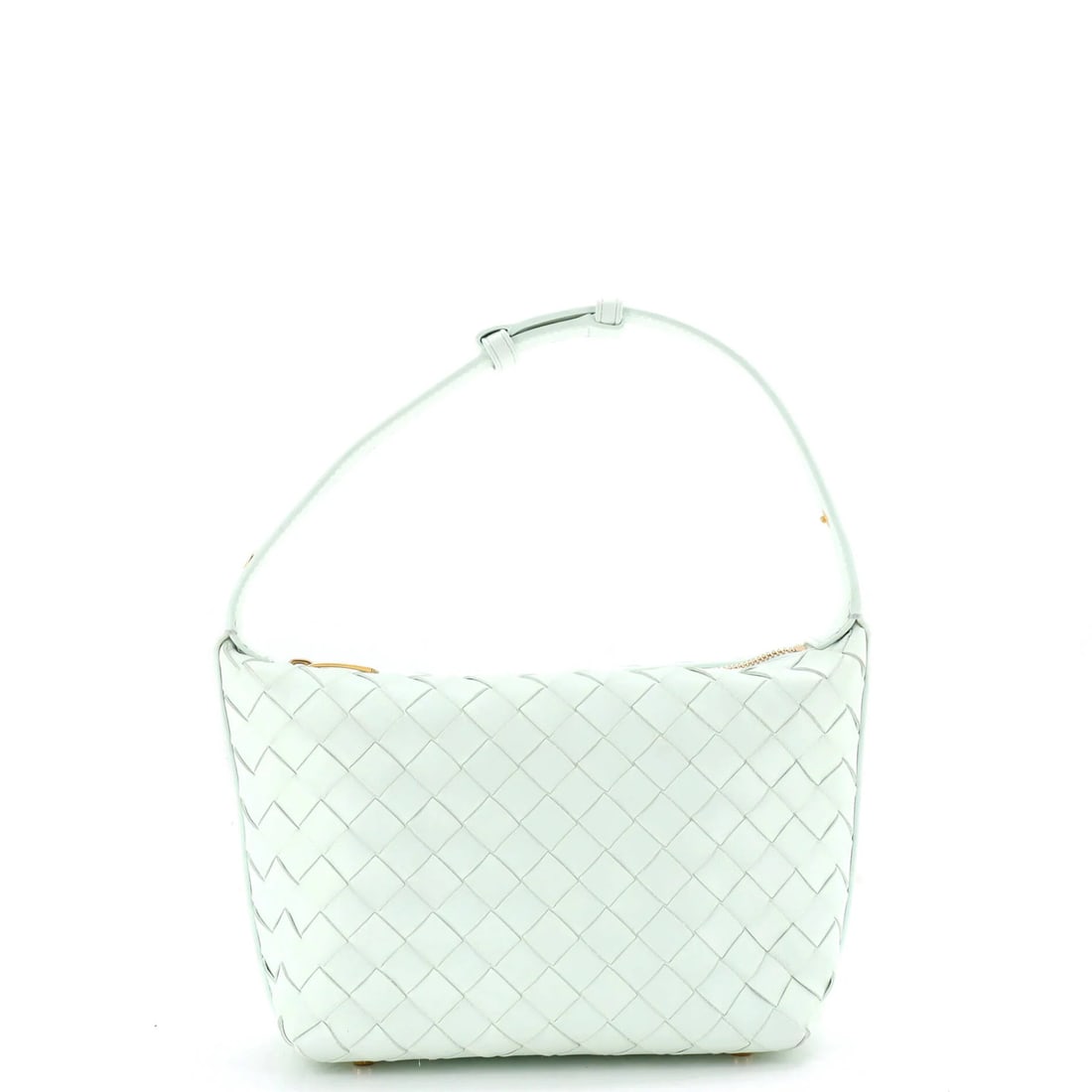 Bottega Veneta Wallace Shoulder Bag Intrecciato Nappa Mini: Bottega Veneta Wallace Shoulder Bag Intrecciato Nappa Mini The Bottega Veneta Wallace Shoulder Bag Intrecciato Nappa Mini boasts a striking green exterior with the iconic Intrecciato woven pattern,
