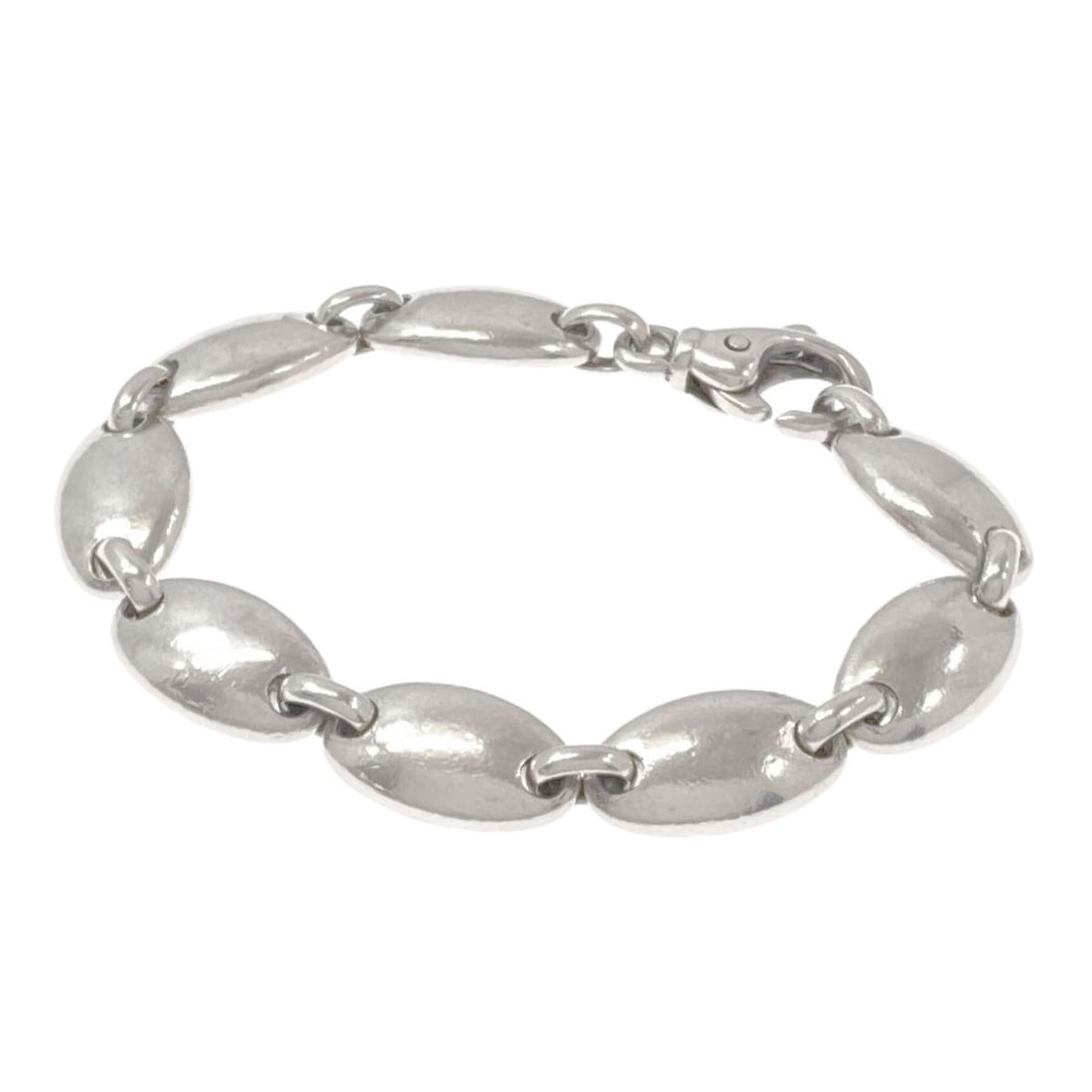 Pebble Link Bracelet Silver Tiffany&Co: Pebble Link Bracelet Silver Tiffany&Co Silver Tiffany&Co. Pebble Link Bracelet - A sleek and modern bracelet featuring a silver metal design with no main stone, perfect for adding a touch of understat
