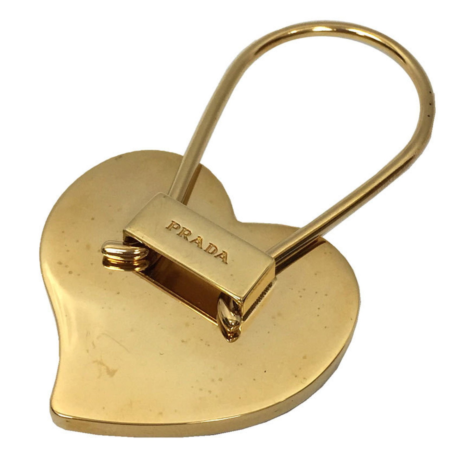 Prada metal leather keyring - 2