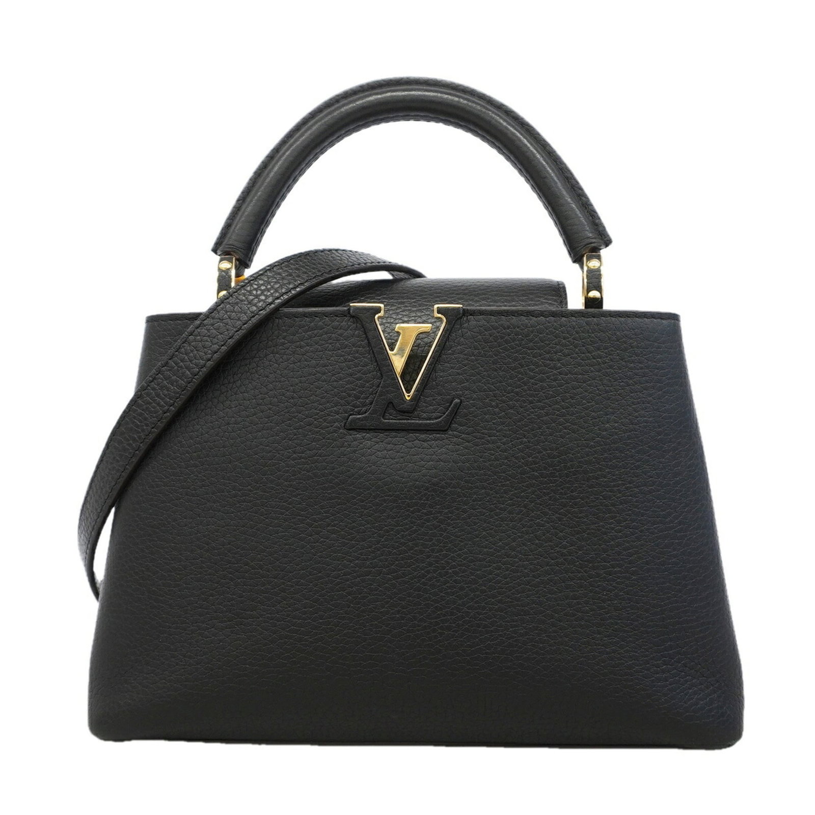 Handbag Louis Vuitton: Handbag Louis Vuitton Handbag Louis Vuitton Noir features a classic design with a timeless Noir color, measuring 18cm x 26.5cm x 9cm. The bag's signature monogram pattern adds a touch of elegance, whi