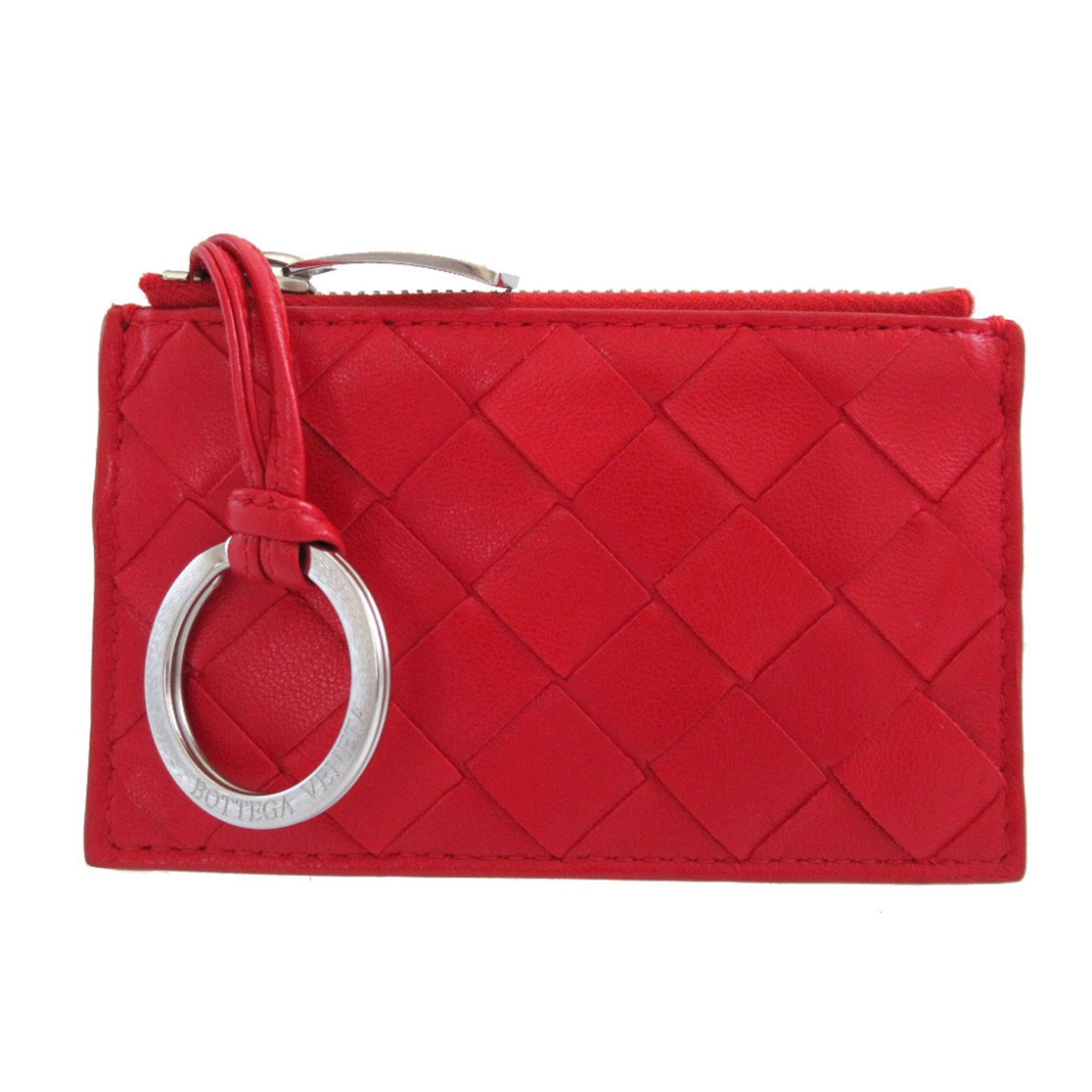 Coin Case Leather Purse Bottega: Coin Case Leather Purse Bottega Bottega Veneta's iconic Coin Case Leather Purse is a stylish accessory that combines sleek design with luxurious leather. Made from high-quality red leather, this