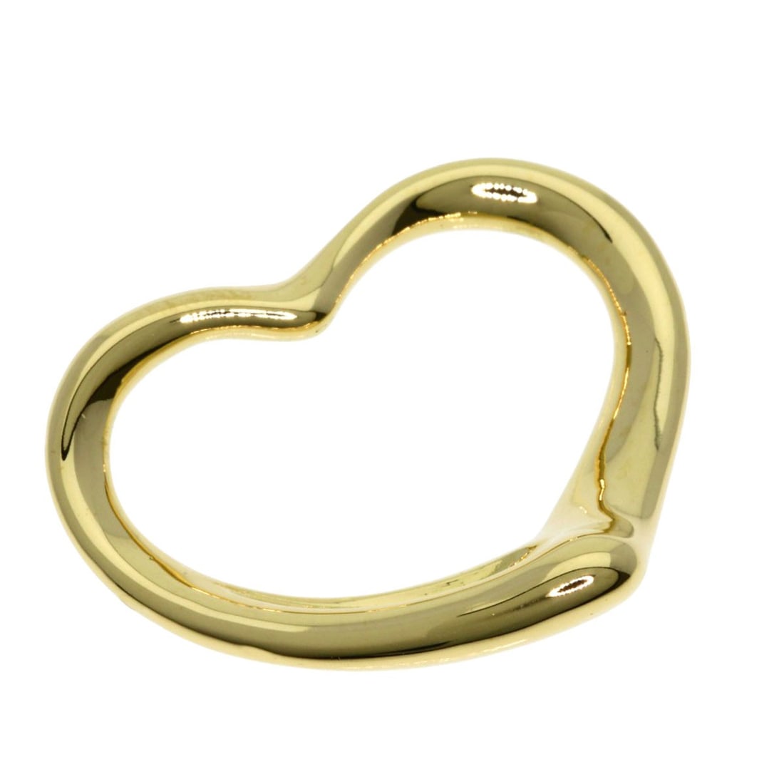 Yellow Gold Pendant K18 Open Heart Tiffany&Co: Yellow Gold Pendant K18 Open Heart Tiffany&Co K18 Yellow Gold Pendant with Open Heart Design, a stunning piece from Tiffany&Co. This pendant showcases a bold open heart design crafted from 18k K18