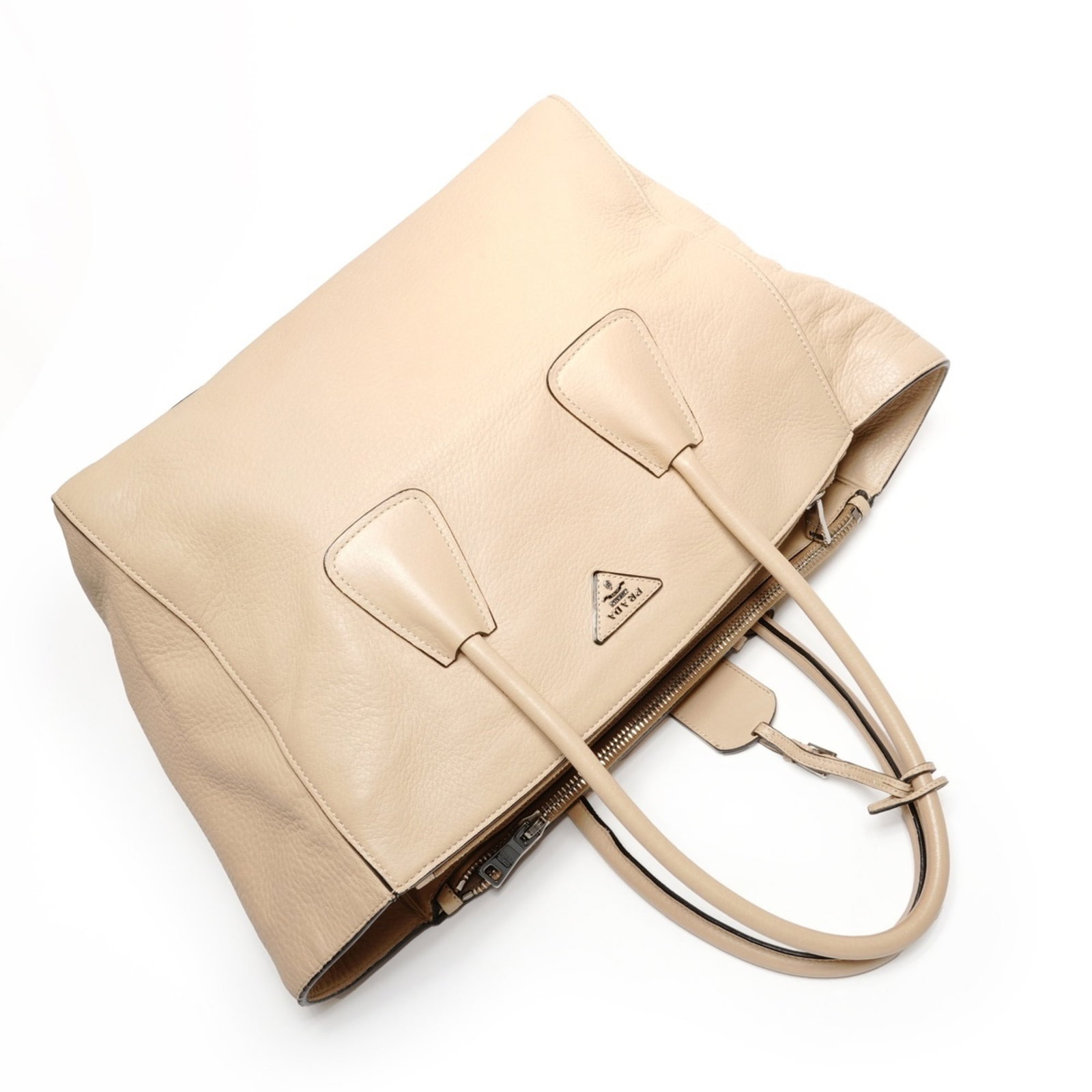 Leather Prada Tote Bag - 8