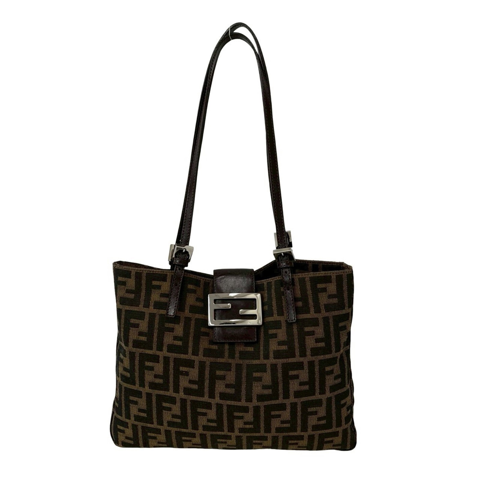 Canvas Leather Fendi Tote Bag Shoulder Bag: Canvas Leather Fendi Tote Bag Shoulder Bag Canvas Leather Fendi Tote Bag Shoulder Bag - A stylish and versatile shoulder bag made from canvas and leather, featuring a sleek black or brown design. The 