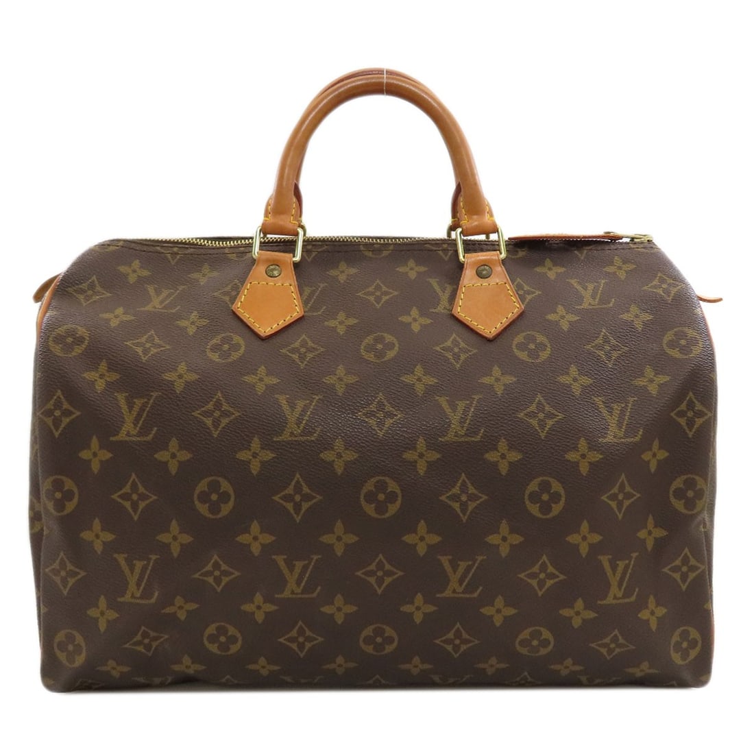 Monogram Canvas Bag Boston 35 M41524 Speedy Louis Vuitton: Monogram Canvas Bag Boston 35 M41524 Speedy Louis Vuitton Monogram canvas bag with classic Boston style, featuring a timeless brown exterior and signature monogram pattern. This 35-inch bag measures