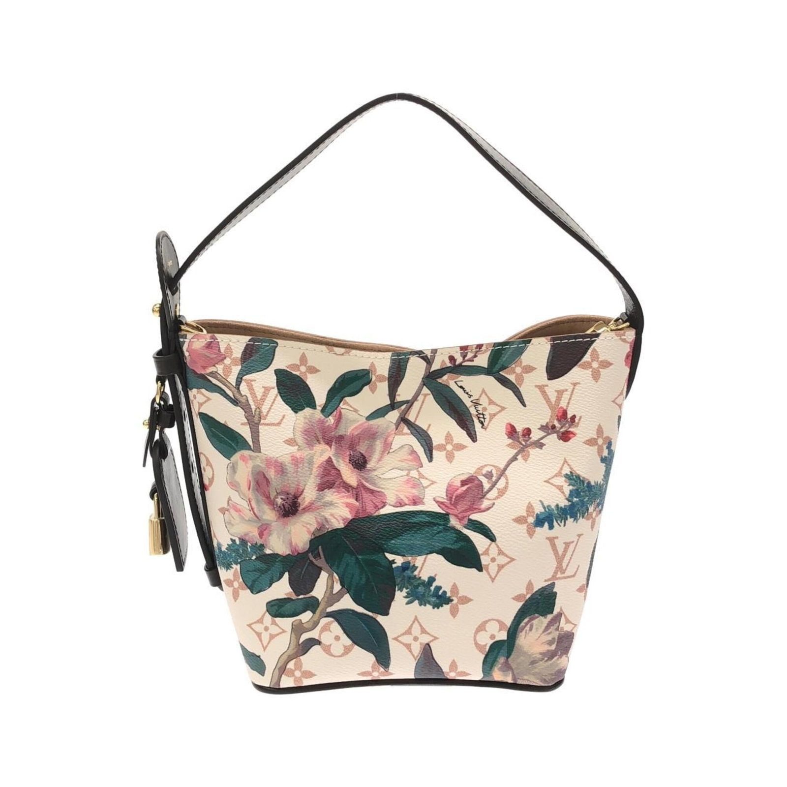 Canvas Coated Louis Vuitton Bag Shoulder: Canvas Coated Louis Vuitton Bag Shoulder Coated canvas construction and iconic Louis Vuitton design make this shoulder bag a stylish accessory. The beige and multi-color color scheme adds a touch of v
