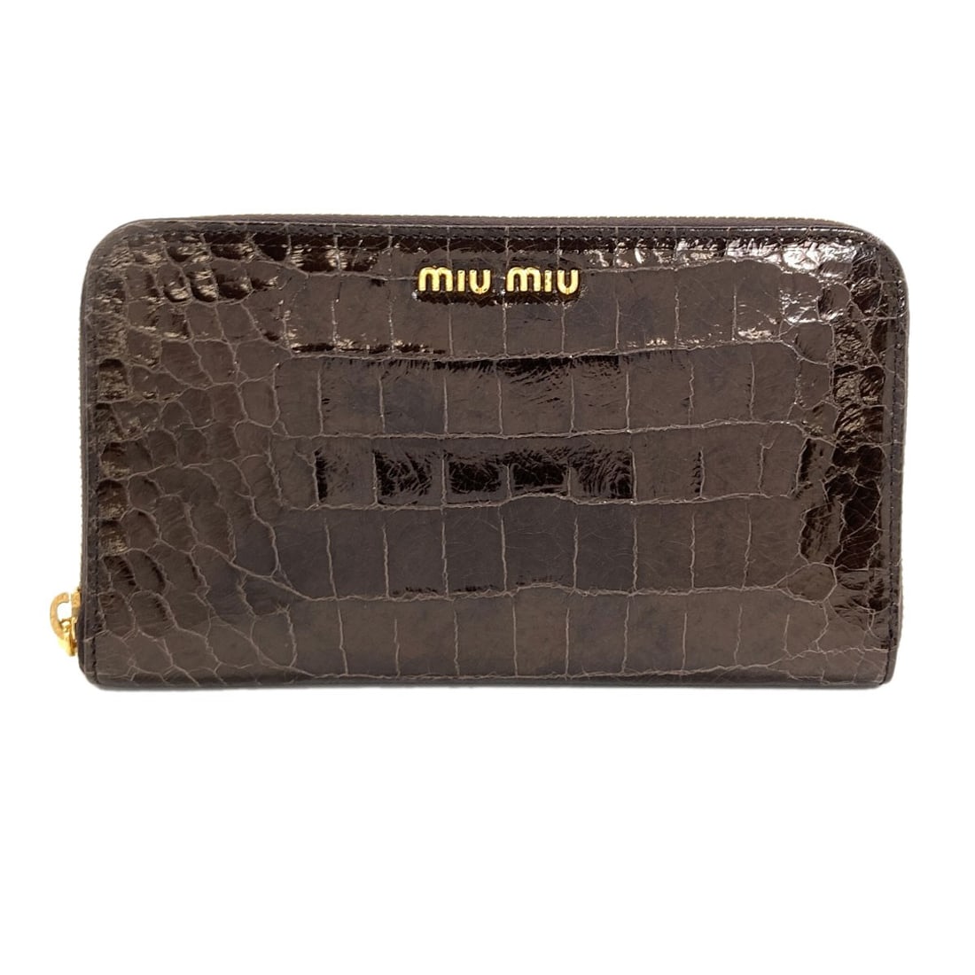 Miumiu Embossing Long Wallet (With Coin Pocket) Leather (1 of 20)