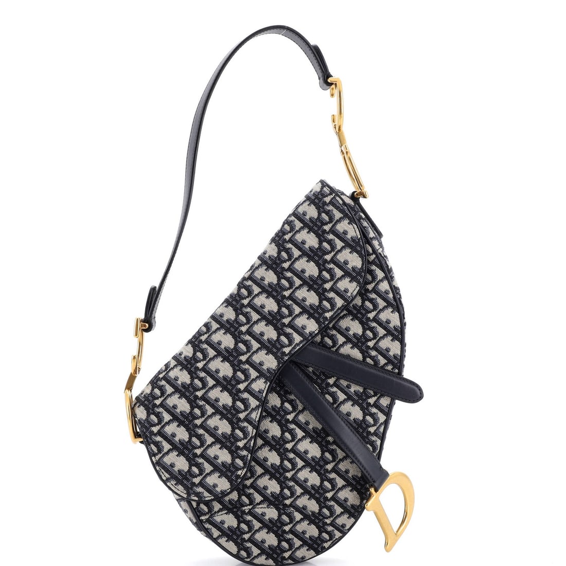 Canvas Oblique Medium Saddle Handbag Dior Christian: Canvas Oblique Medium Saddle Handbag Dior Christian Canvas Oblique Medium Saddle Handbag Dior Christian - A stylish and versatile shoulder bag with a classic oblique design, featuring a blue canvas ex
