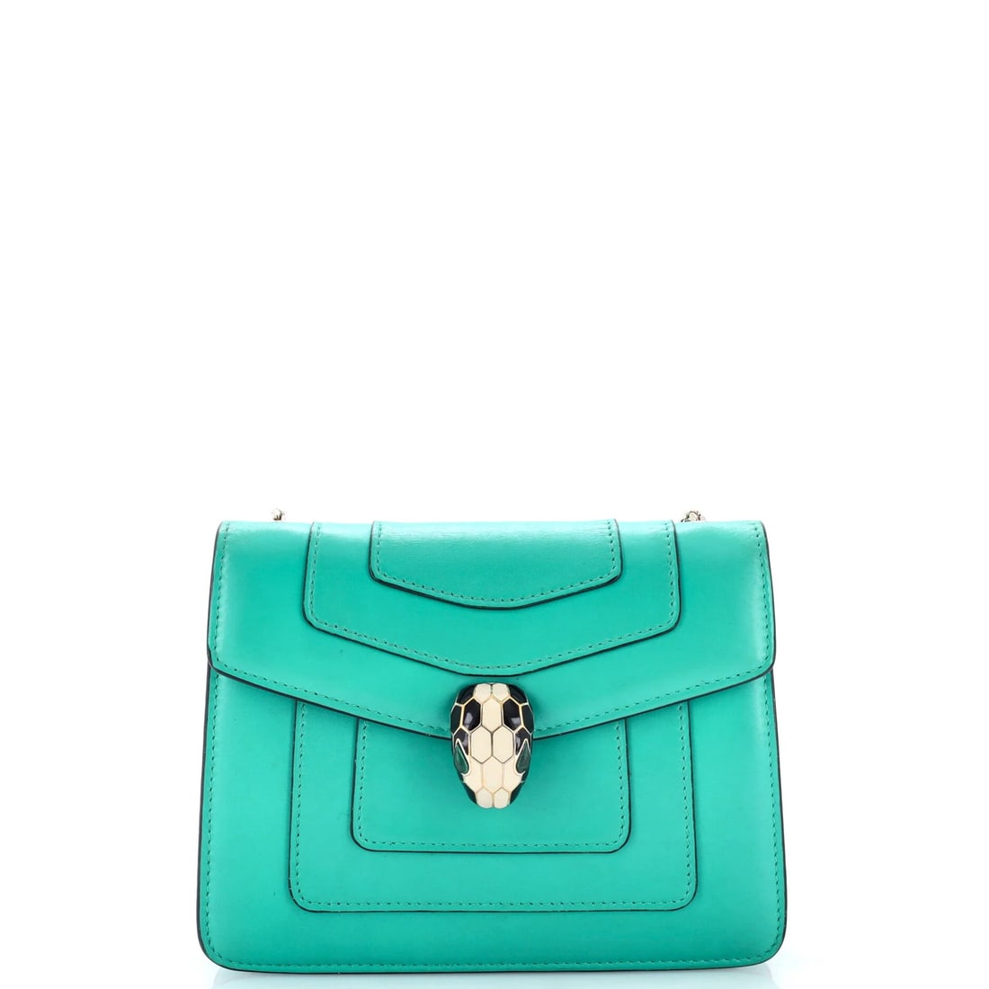 Bag Leather Small Square Forever Serpenti Bvlgari: Bag Leather Small Square Forever Serpenti Bvlgari Small Square Forever Serpenti Bvlgari Bag in Blue Leather. This Bvlgari cross body bag features a small square shape with a strap drop of 19.5",