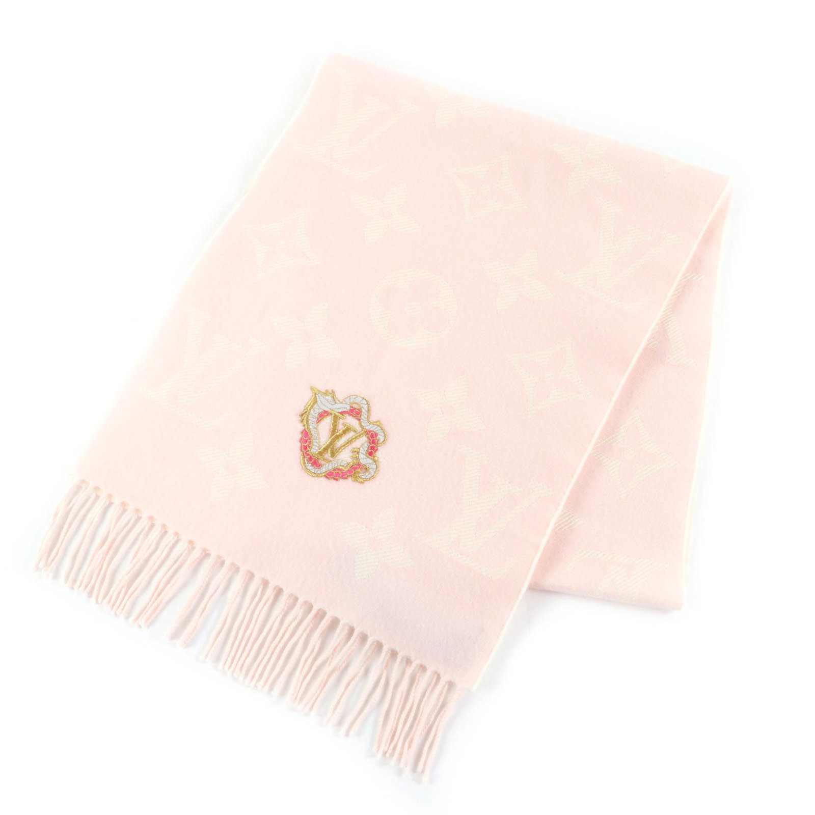 Louis Vuitton Shawl Wool Polyester Rayon: Louis Vuitton Shawl Wool Polyester Rayon Woven from a luxurious blend of wool, polyester, and rayon, this Louis Vuitton shawl boasts a timeless elegance. Measuring 1.68m x 34.5cm, its soft, off-white