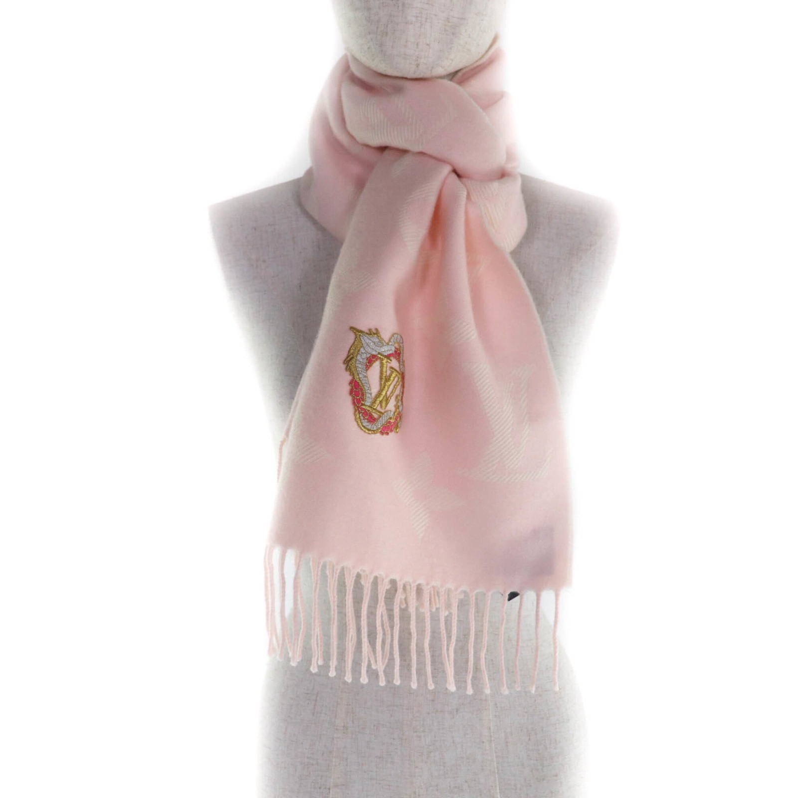 Louis Vuitton Shawl Wool Polyester Rayon - 4