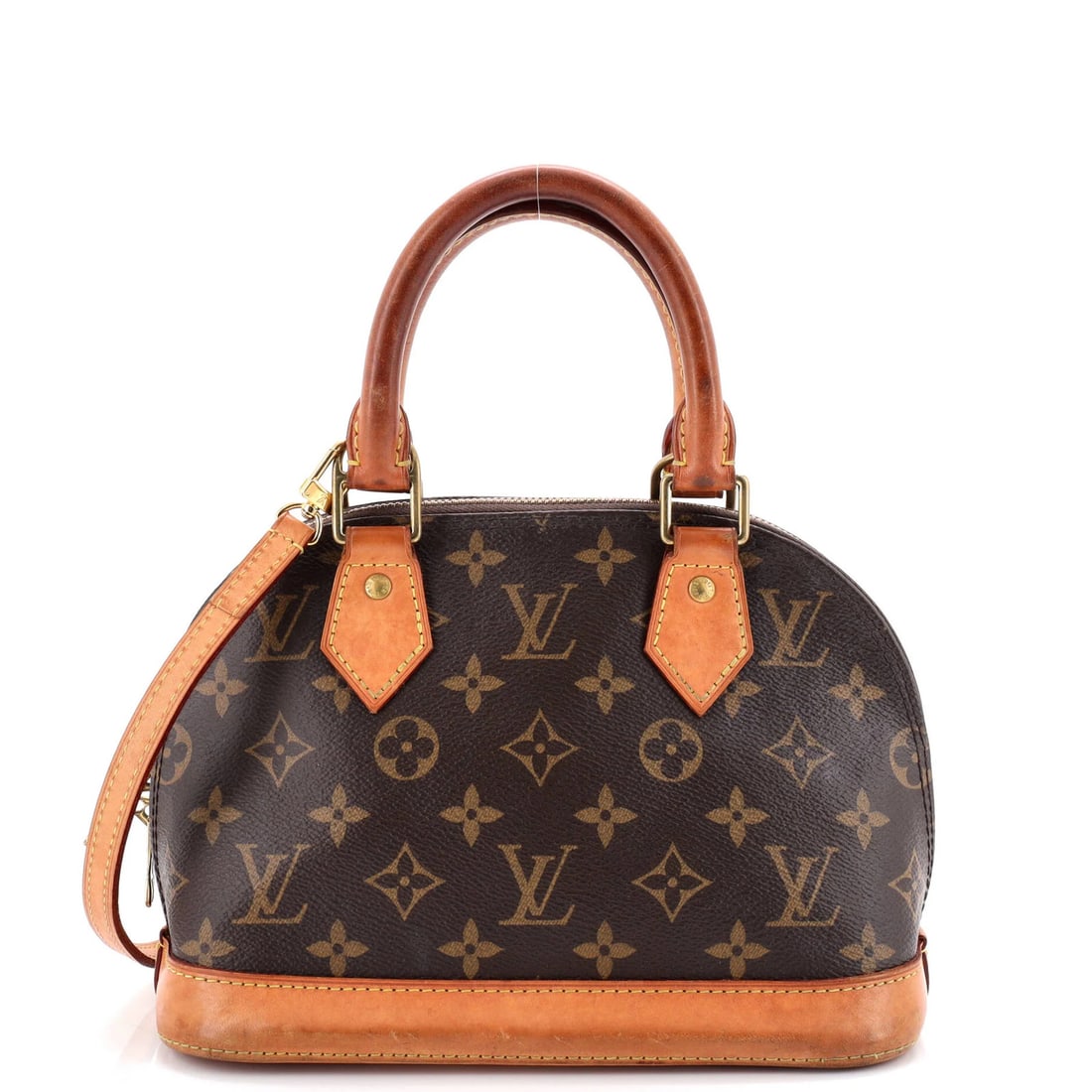 Canvas Monogram Handbag Alma Louis Vuitton: Canvas Monogram Handbag Alma Louis Vuitton Canvas Monogram Handbag Alma Louis Vuitton features a classic cross body design with a brown canvas exterior and gold hardware. The bag boasts a signature mo