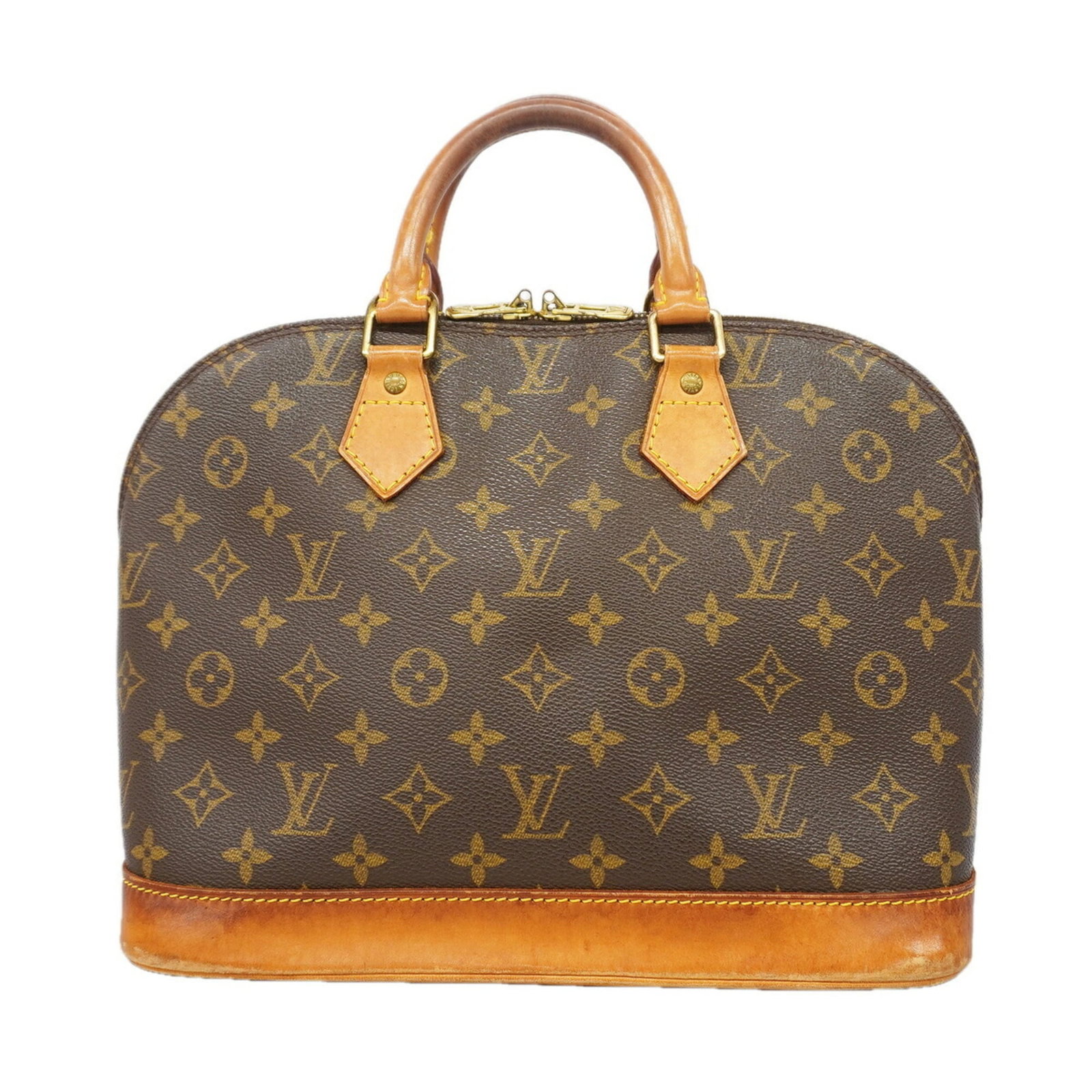 Handbag Louis Vuitton: Handbag Louis Vuitton Brown Louis Vuitton handbag with dimensions 24cm x 30cm x 16cm. This classic design features a timeless combination of style and functionality. The bag's signature monogram