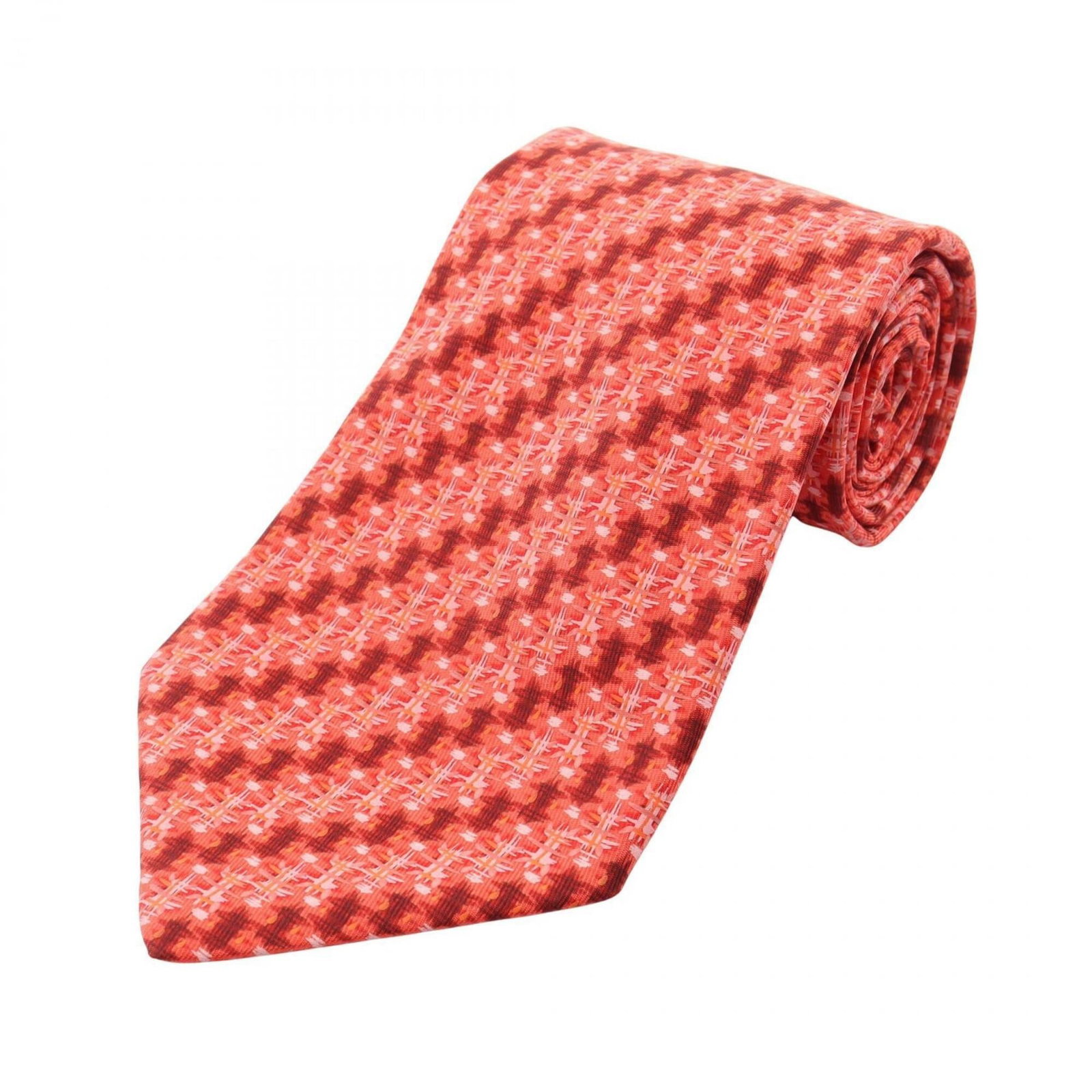 Silk Cravat Hermes: Silk Cravat Hermes Silk Cravat from Hermes, available in a multi-color, pink, and red design, measures 146cm in length. Made from high-quality silk, this cravat is a notable accessory for men. Its