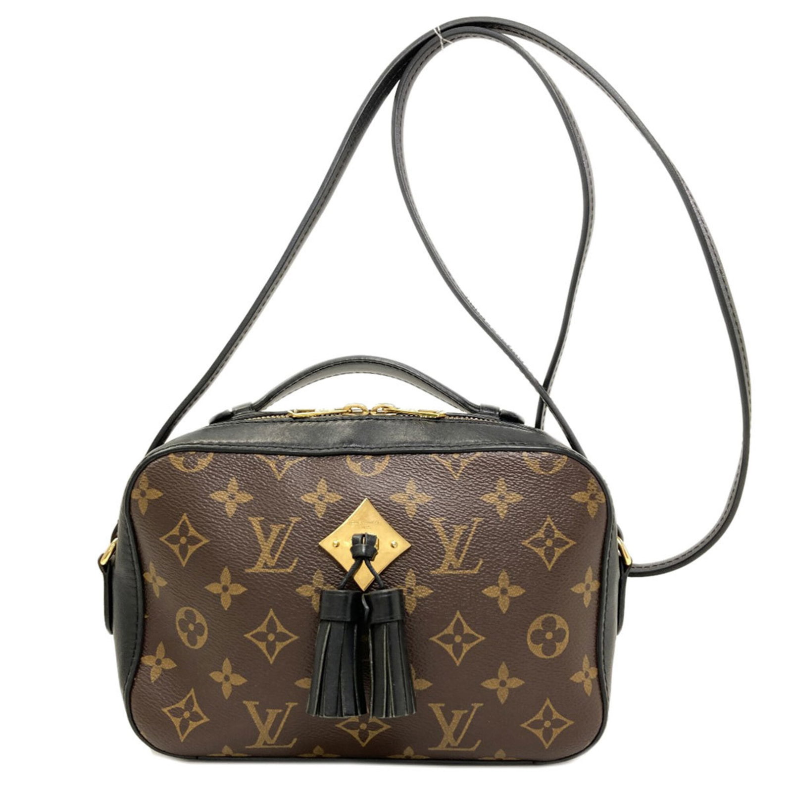 Shoulder Bag Monogram Louis Vuitton: Shoulder Bag Monogram Louis Vuitton Monogrammed in black, this Louis Vuitton shoulder bag boasts the iconic monogram pattern. Measuring 14cm x 21cm x 7cm, it offers a stylish and compact way to carry